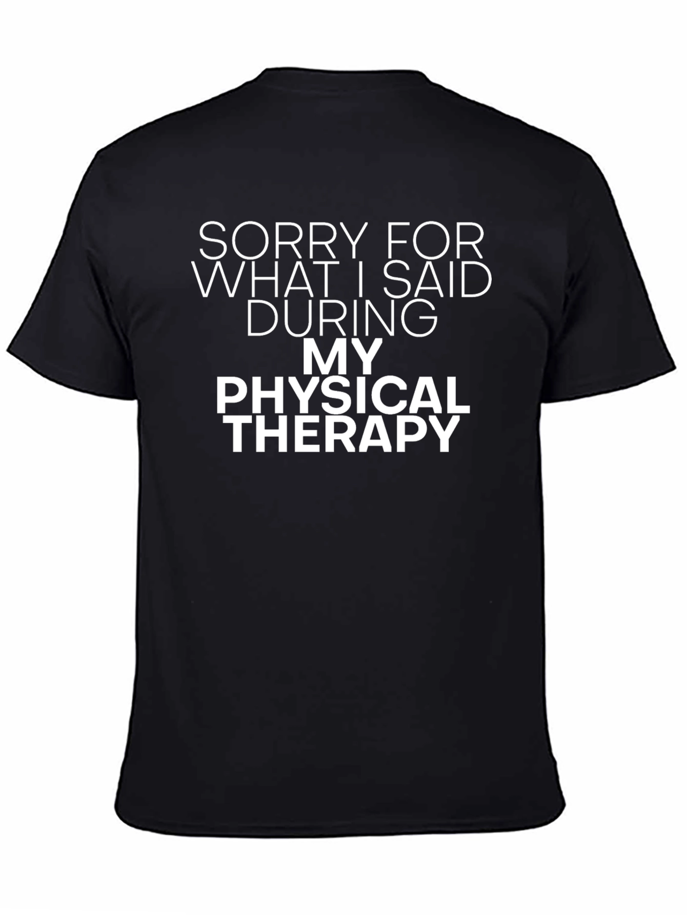 Funny Physical Therapy Apology T-Shirt