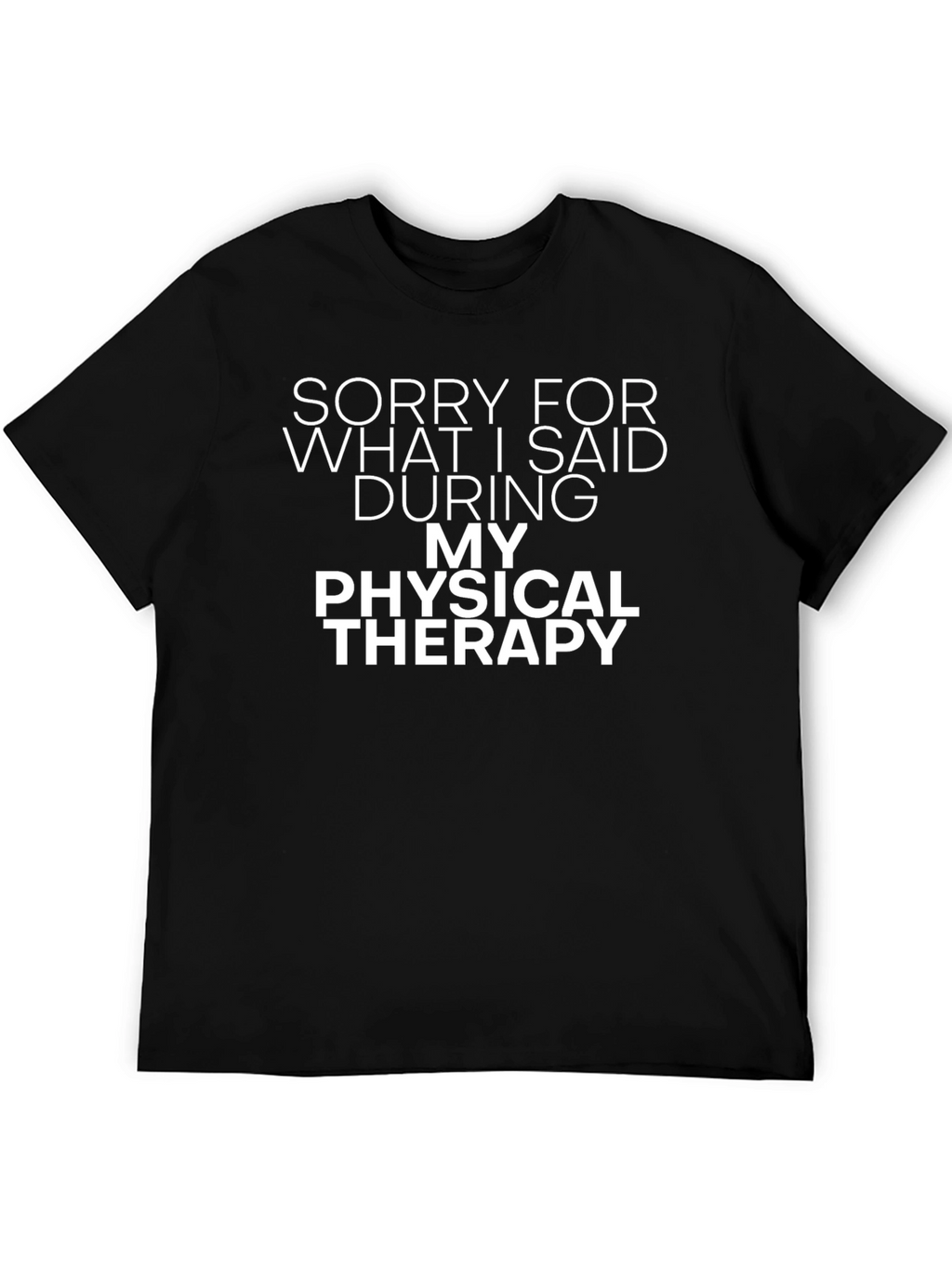 Funny Physical Therapy Apology T-Shirt