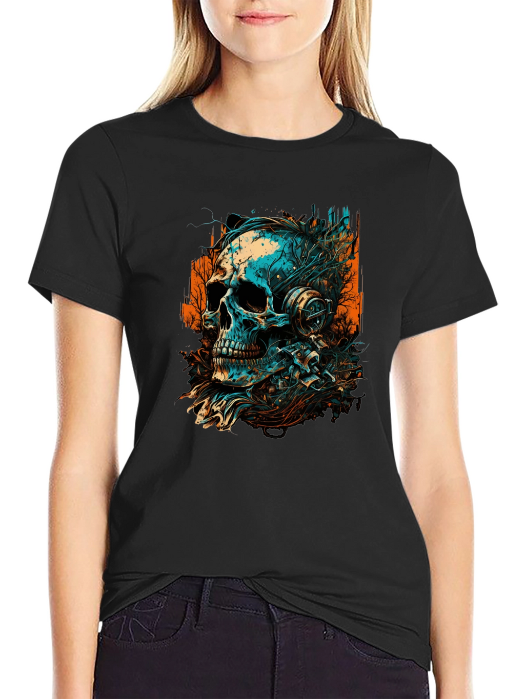 Skull Graphic Tee - Edgy Streetwear