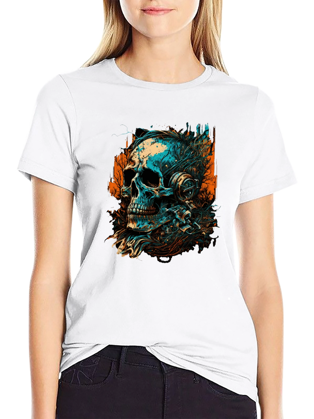 Skull Graphic Tee - Edgy Streetwear