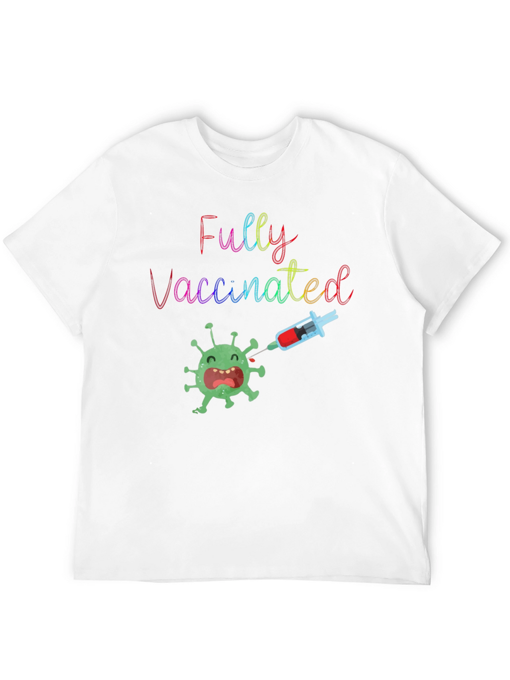 Fully Vaccinated Tee - Black Cotton Blend