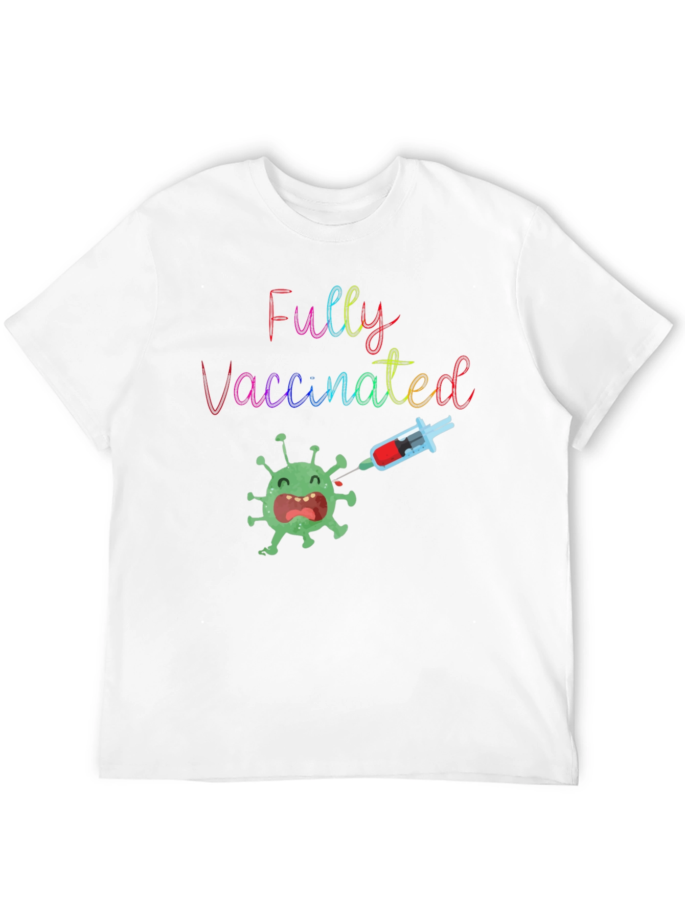 Fully Vaccinated Tee - Black Cotton Blend