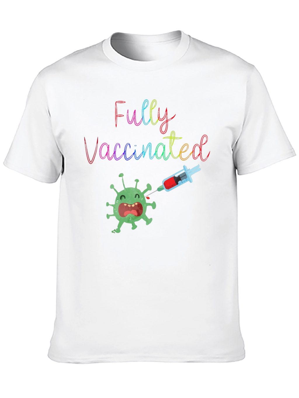 Fully Vaccinated Tee - Black Cotton Blend