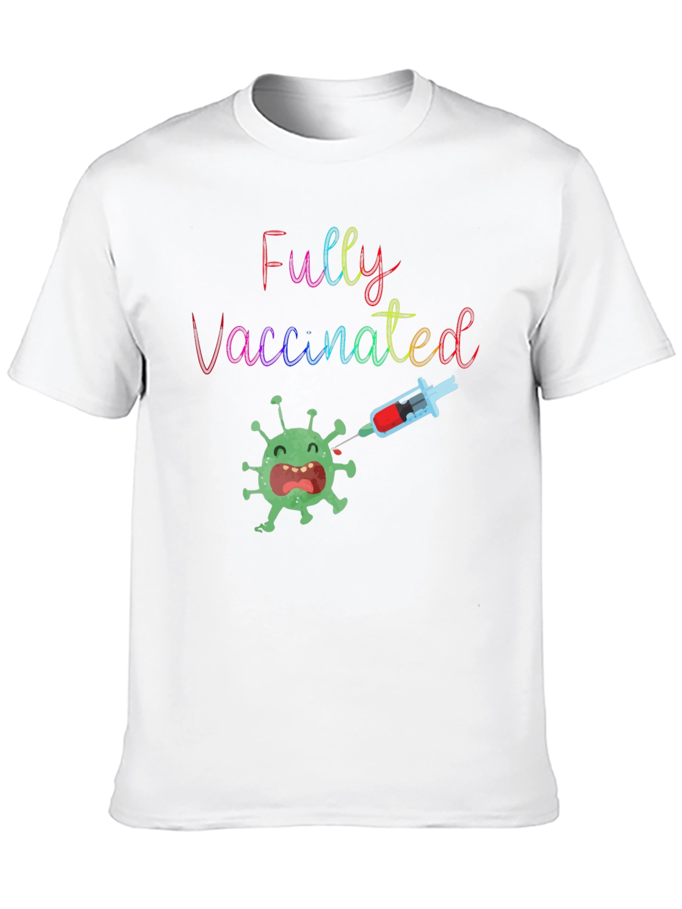Fully Vaccinated Tee - Black Cotton Blend