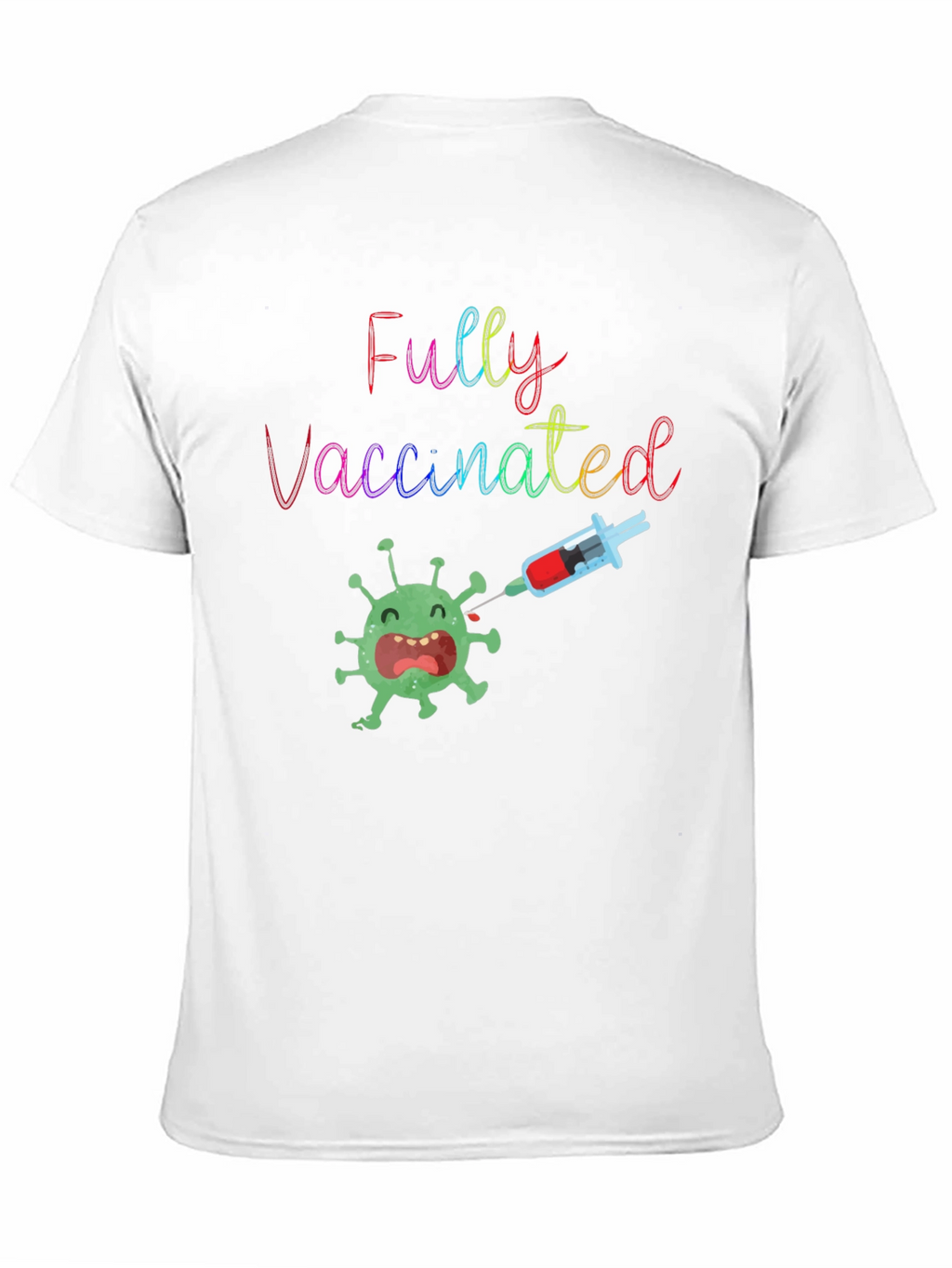 Fully Vaccinated Tee - Black Cotton Blend
