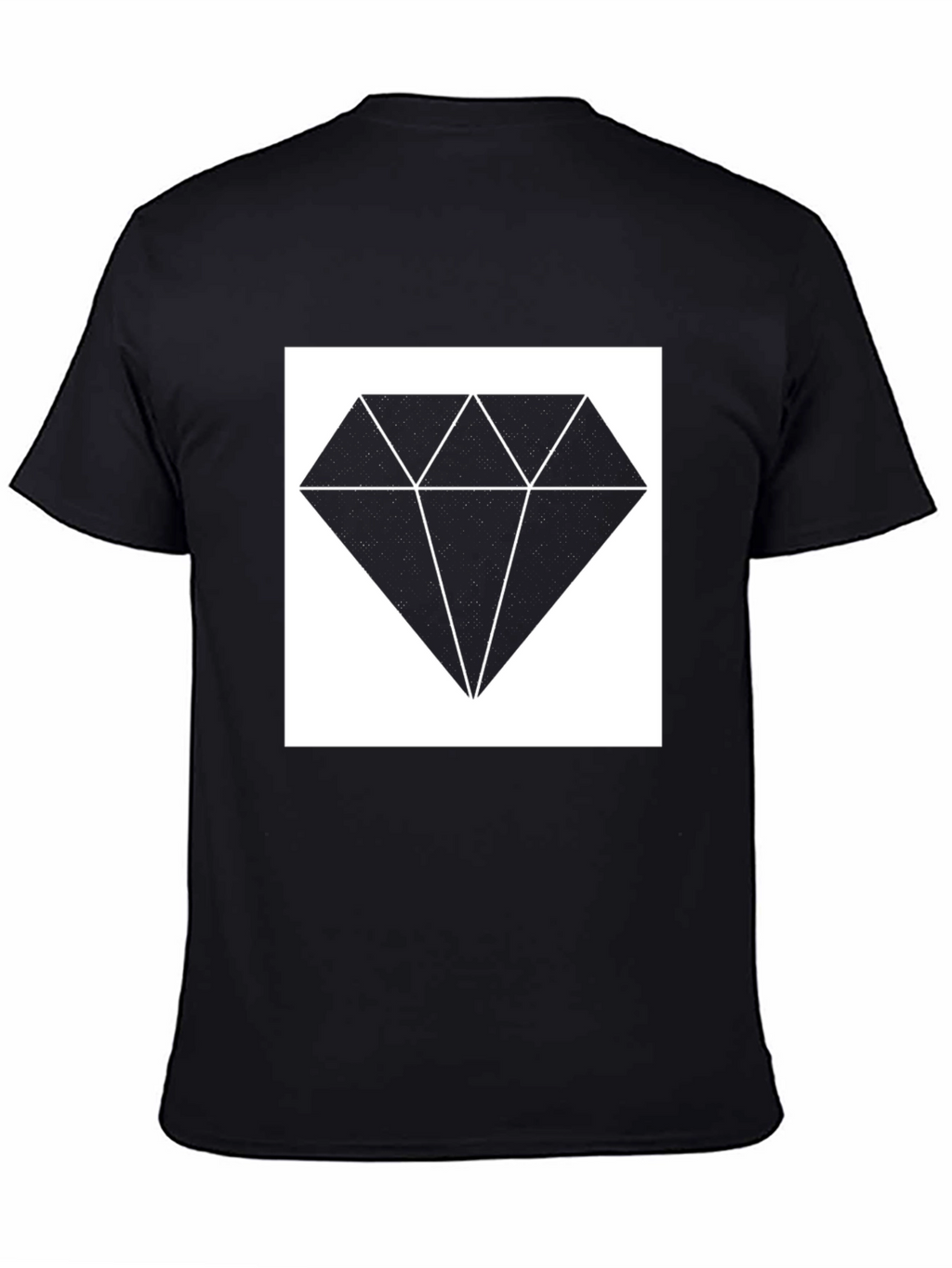 Diamond Graphic Tee - Stylish Black Shirt