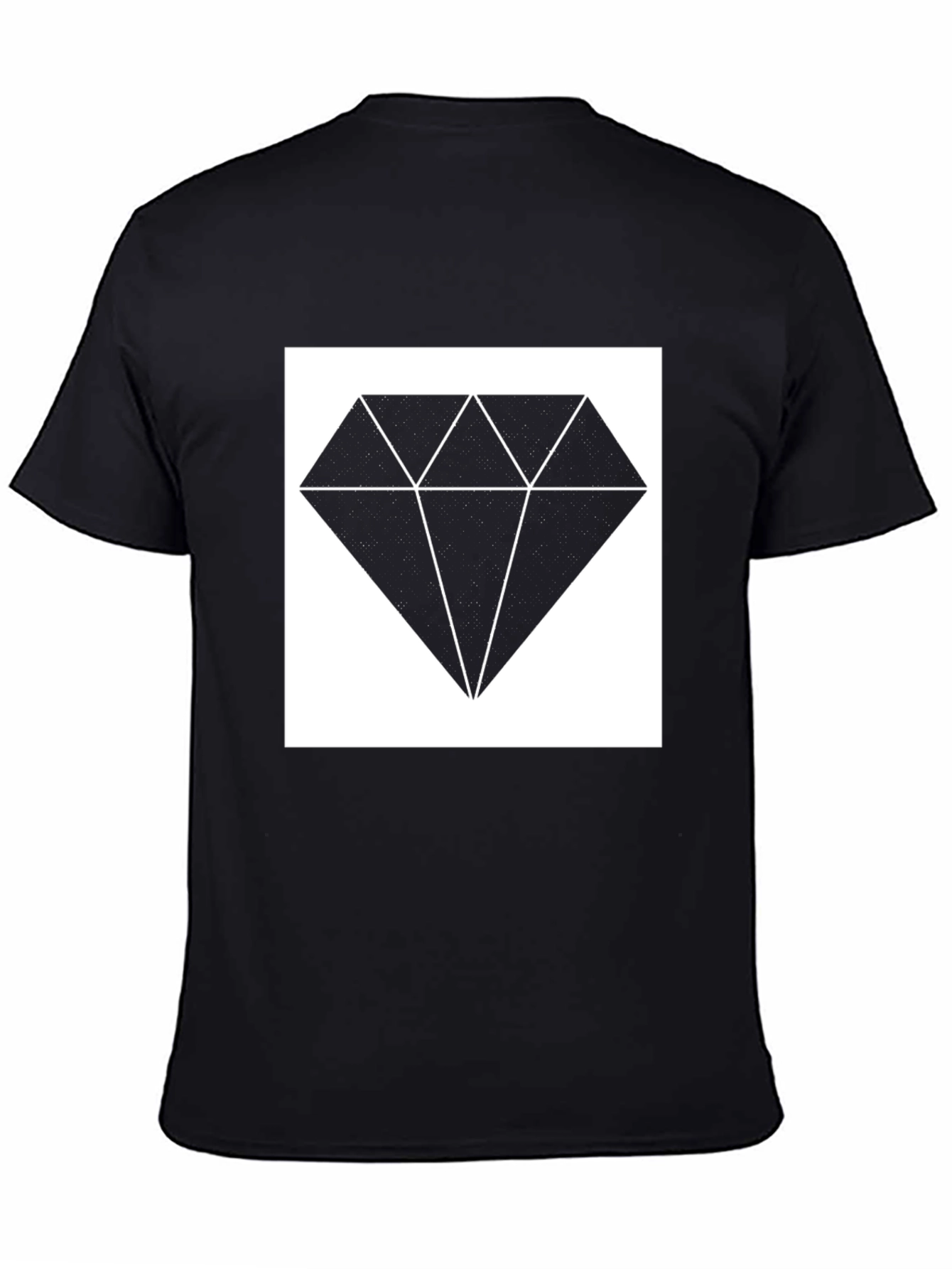 Diamond Graphic Tee - Stylish Black Shirt