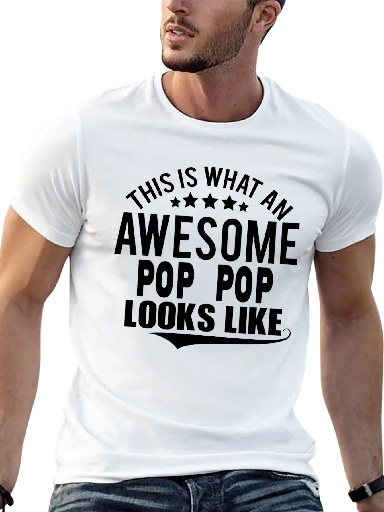Awesome Pop Pop T-Shirt - Gift for Grandfather