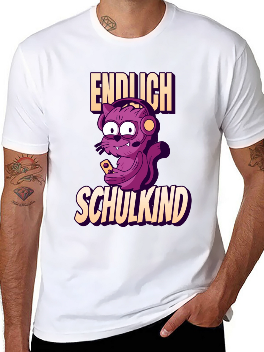 Funny Gamer Cat Endlich Schulkind T-Shirt