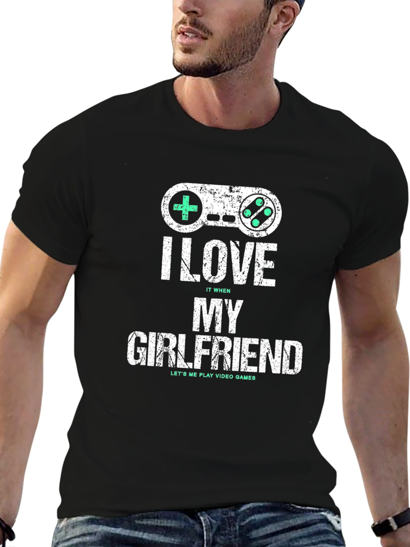Gamer Girlfriend T-Shirt - I Love My Girlfriend - Video Game Gift Tee
