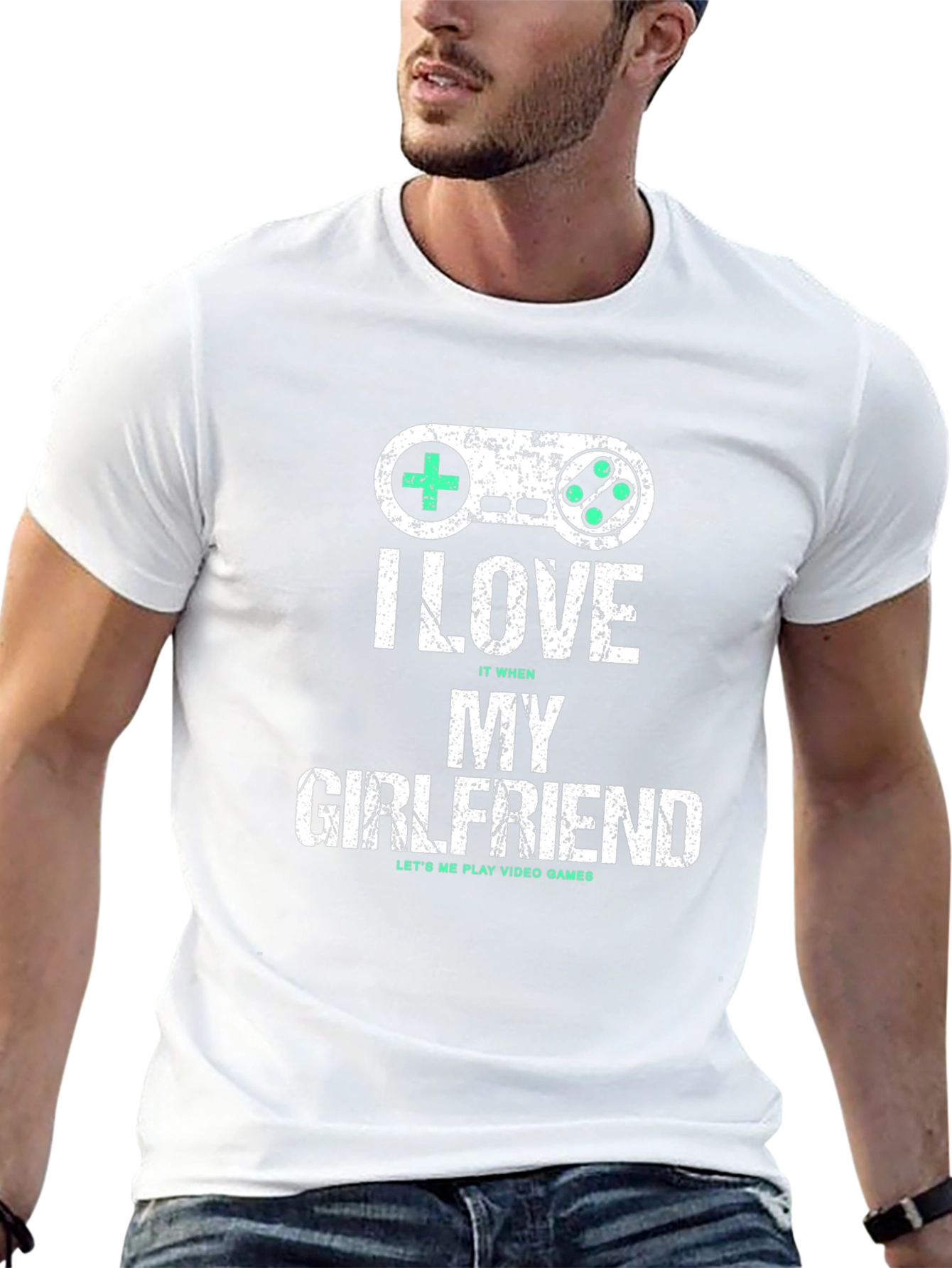 Gamer Girlfriend T-Shirt - I Love My Girlfriend - Video Game Gift Tee