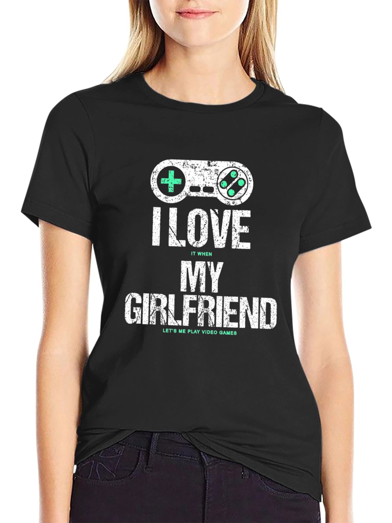 Gamer Girlfriend T-Shirt - I Love My Girlfriend - Video Game Gift Tee