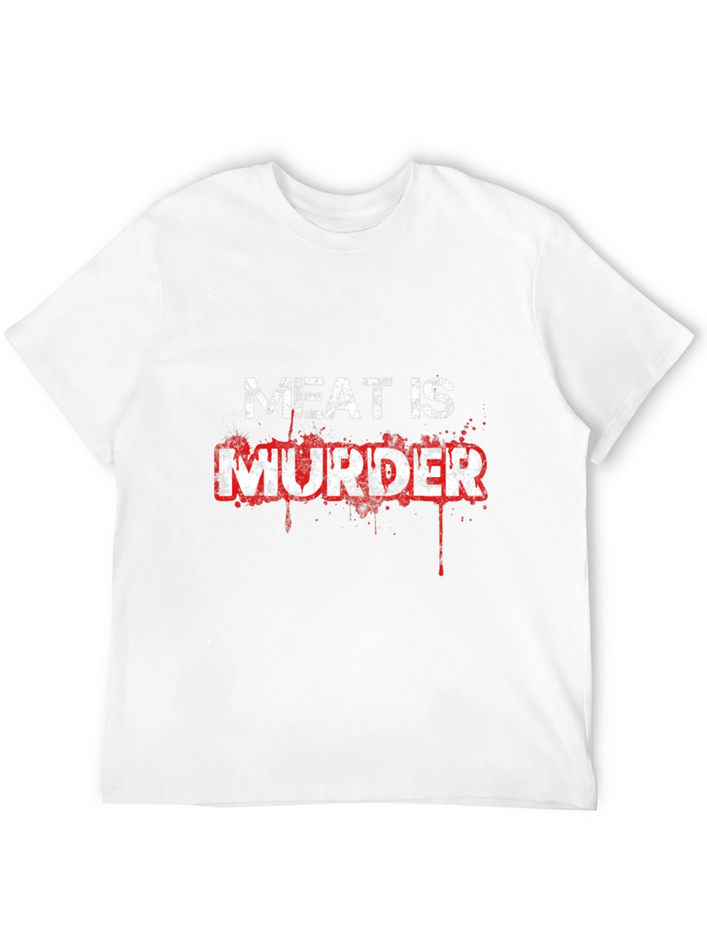 Meat is Murder Graphic T-Shirt - Vegan Activist Tee