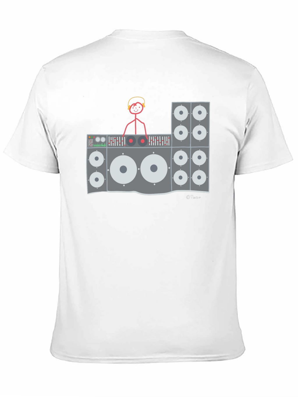 DJ Stick Figure Graphic Tee