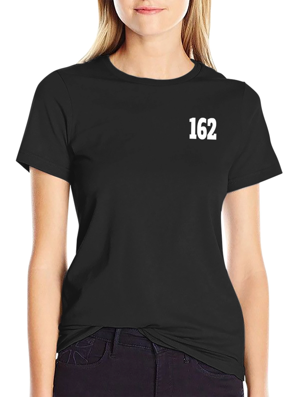Mens Black T-Shirt with 162 Graphic
