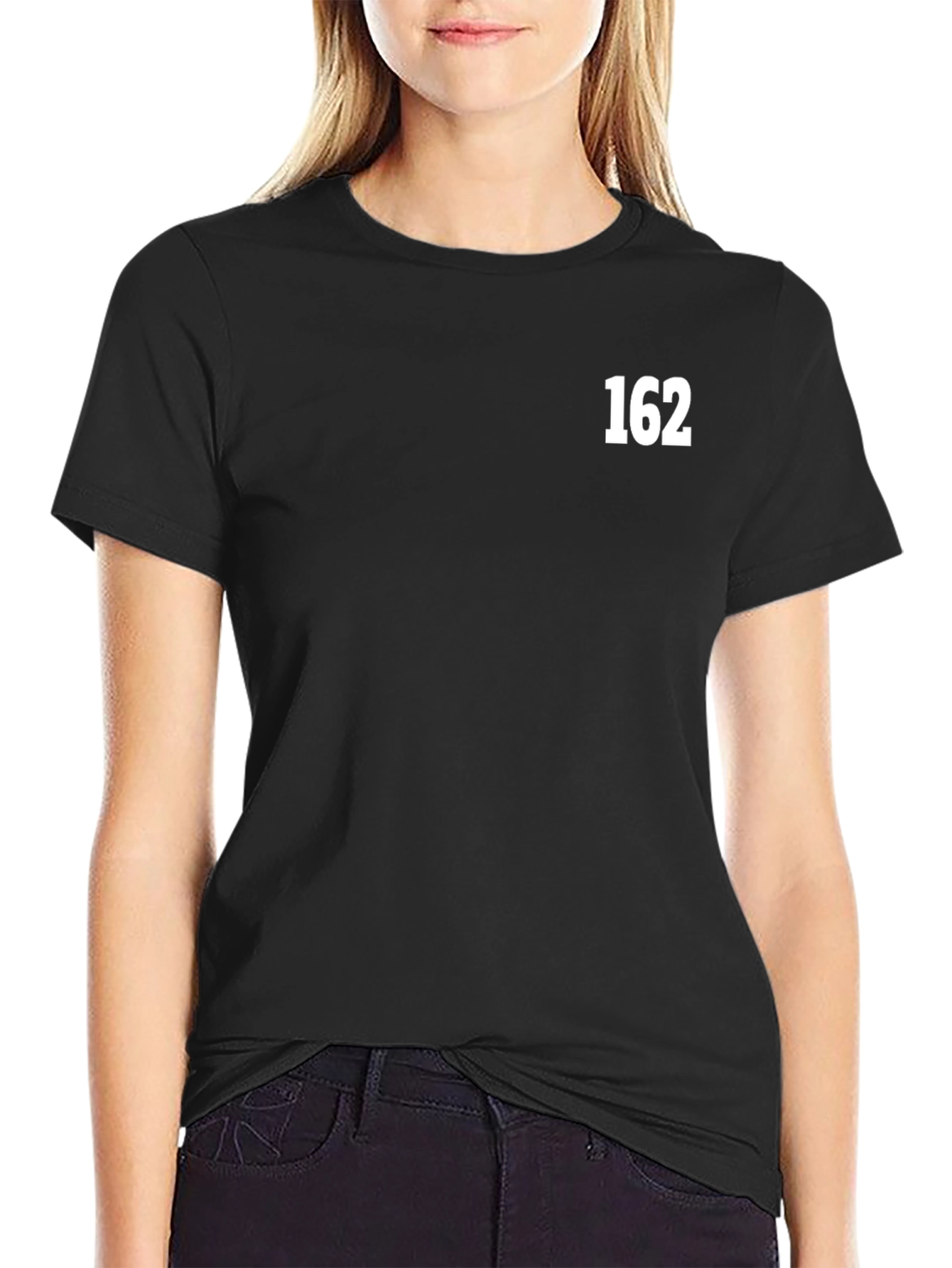 Mens Black T-Shirt with 162 Graphic