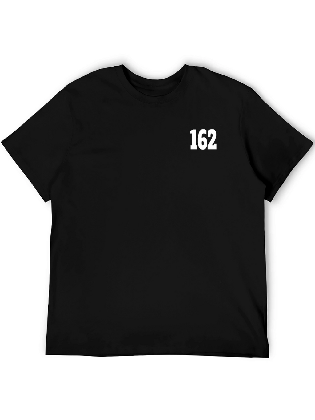 Mens Black T-Shirt with 162 Graphic