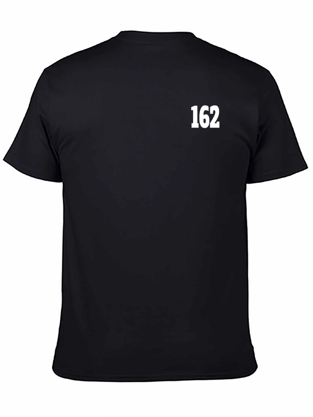 Mens Black T-Shirt with 162 Graphic