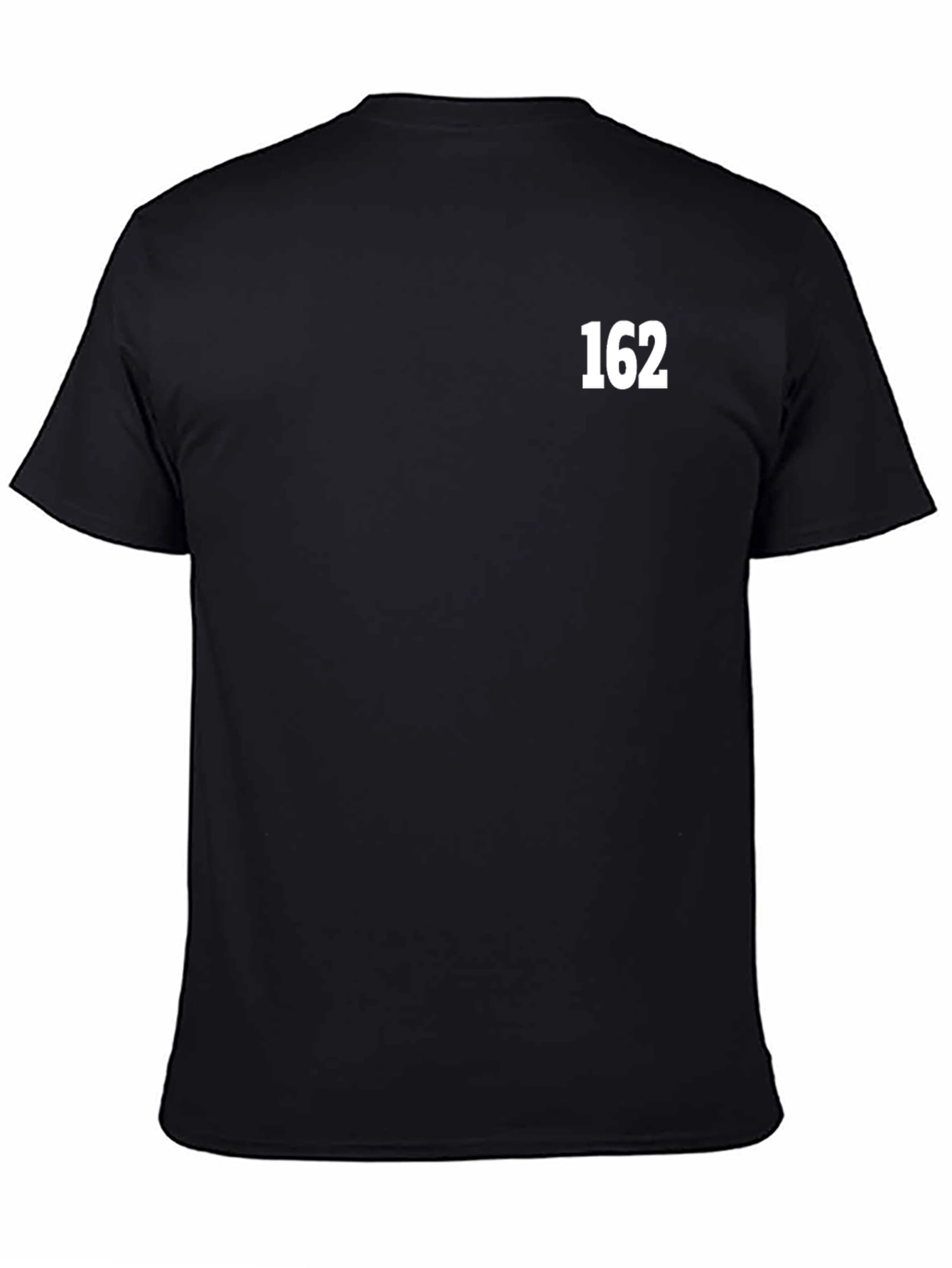 Mens Black T-Shirt with 162 Graphic