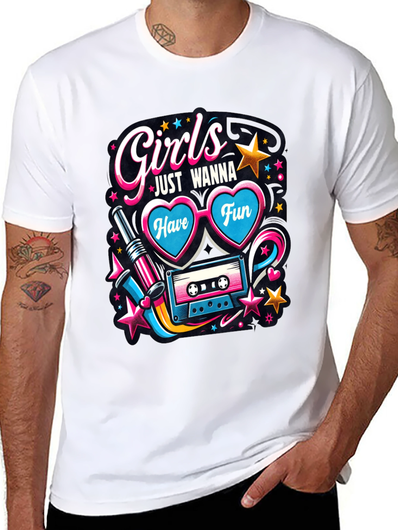 Girls Just Wanna Have Fun Graphic Tee