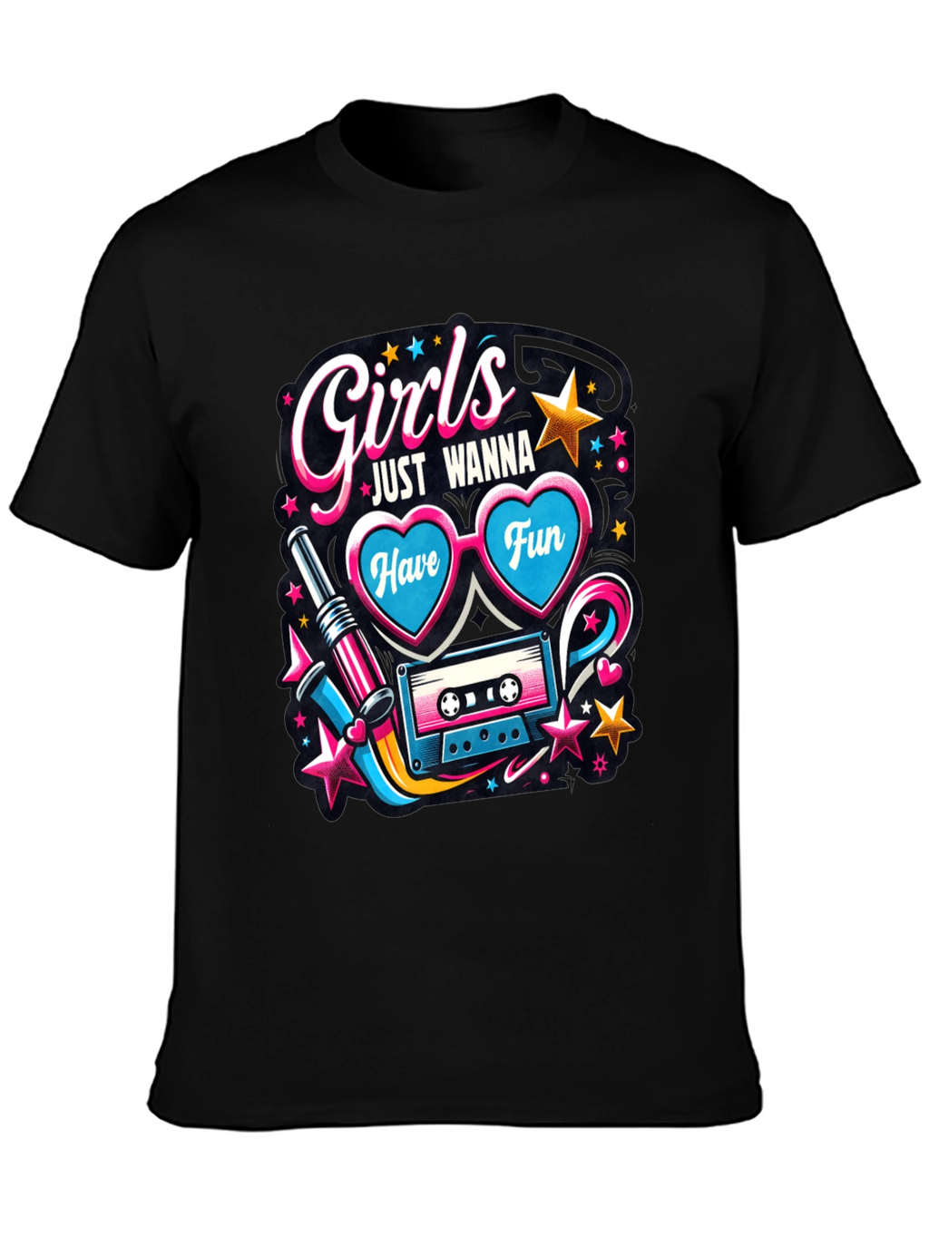 Girls Just Wanna Have Fun Graphic Tee