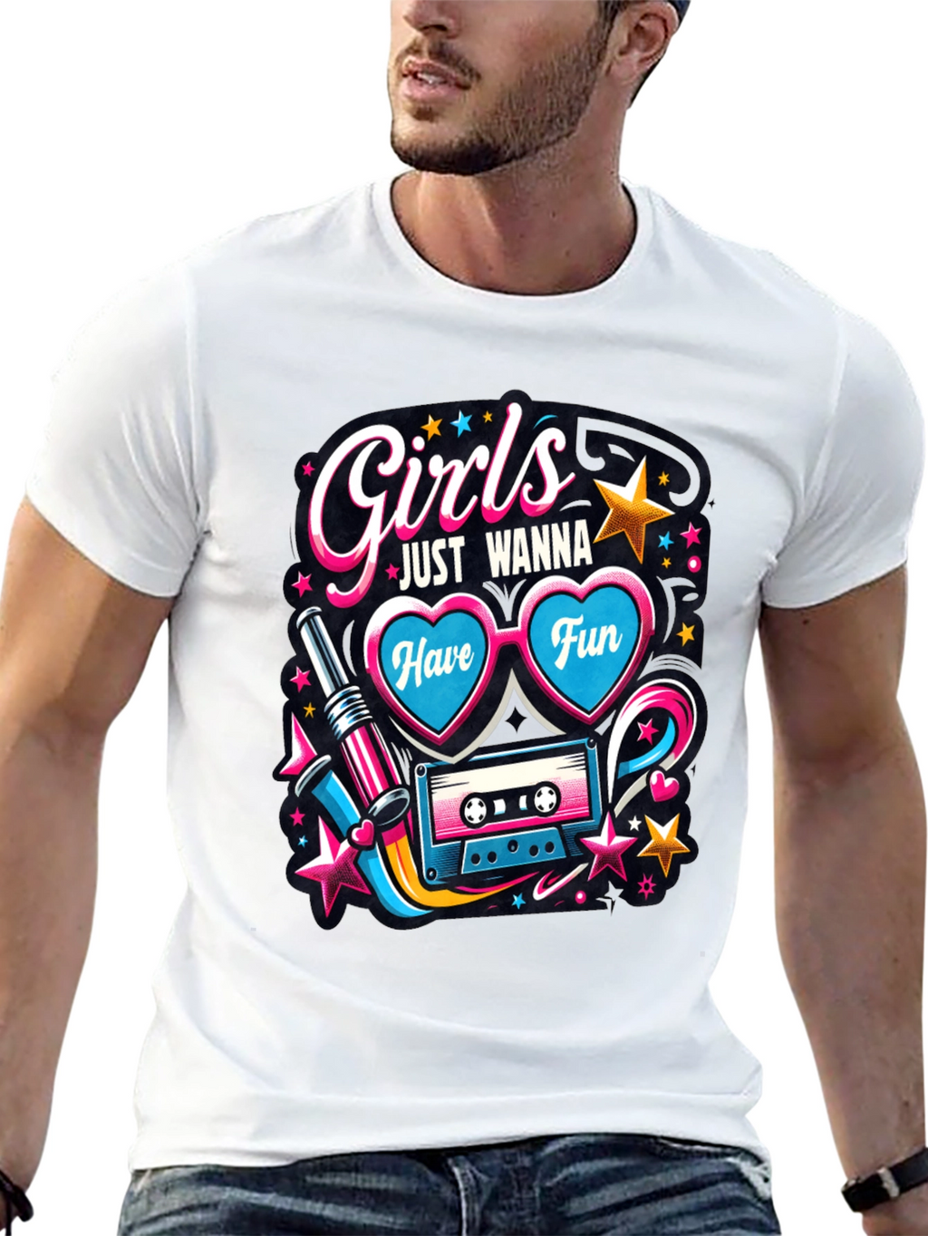 Girls Just Wanna Have Fun Graphic Tee