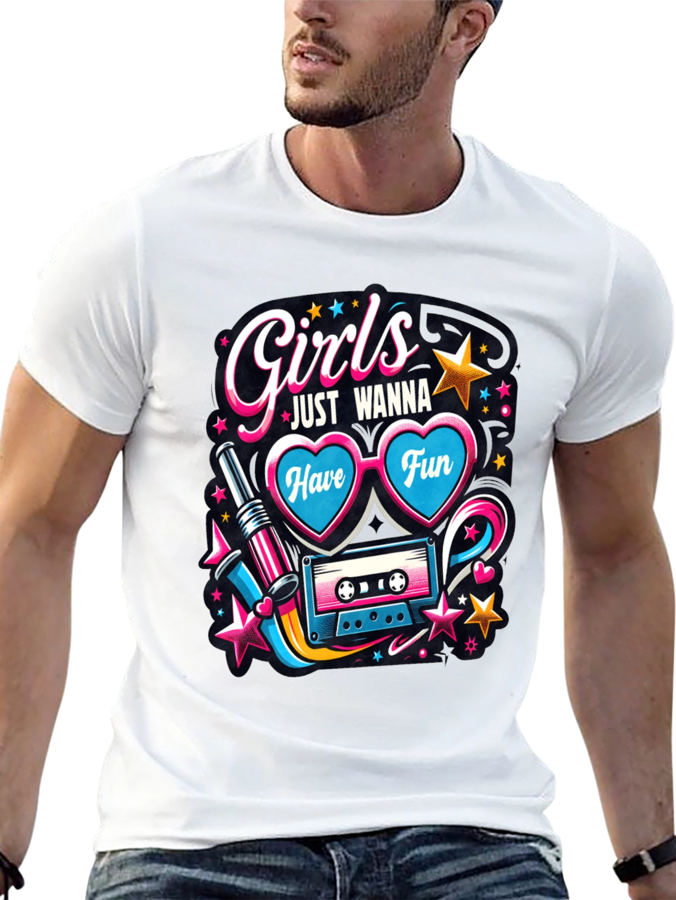 Girls Just Wanna Have Fun Graphic Tee
