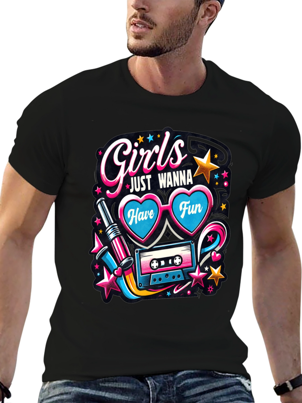 Girls Just Wanna Have Fun Graphic Tee