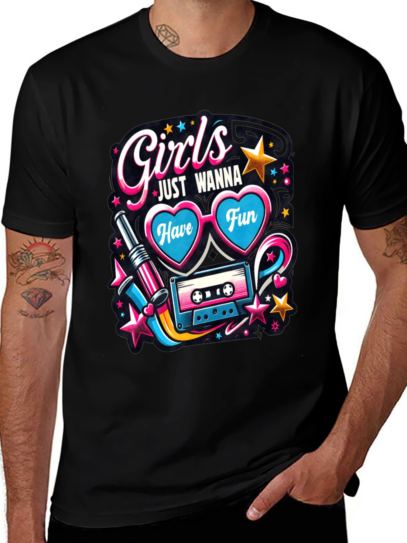 Girls Just Wanna Have Fun Graphic Tee