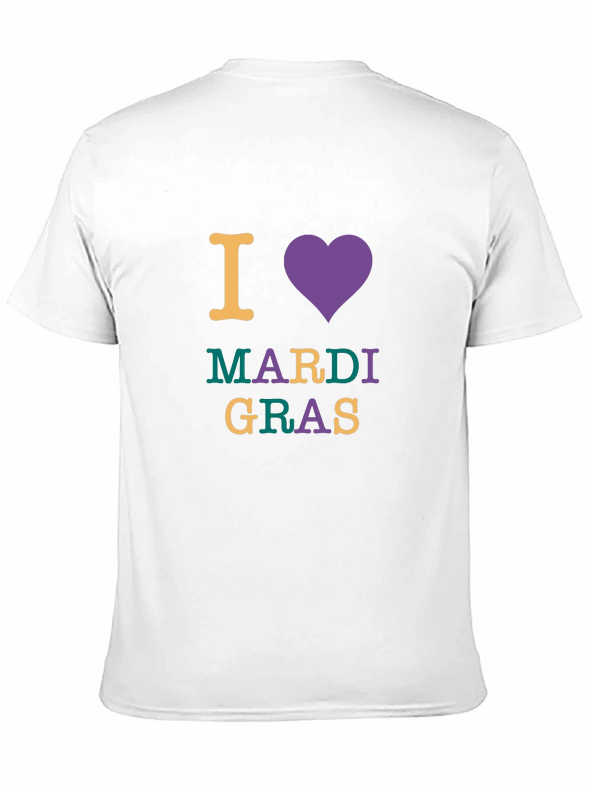 I Love Mardi Gras Graphic Tee - Unisex Black T-Shirt