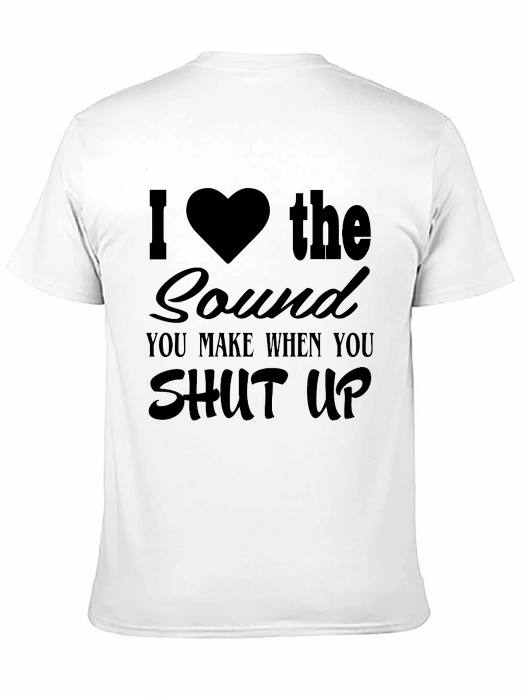 I Heart the Sound Mens Black Graphic Tee