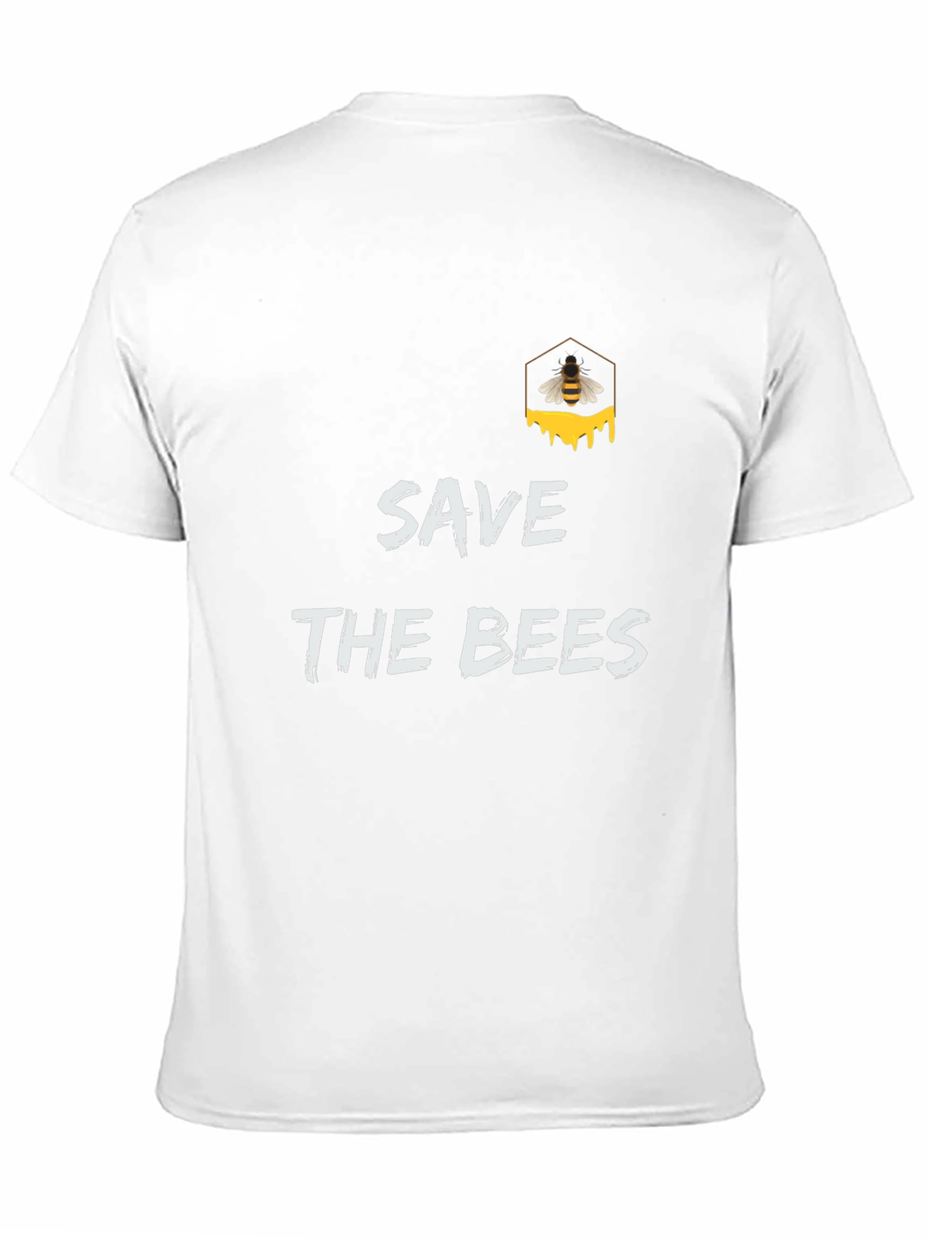 Save The Bees Graphic Tee - Black Cotton T-Shirt