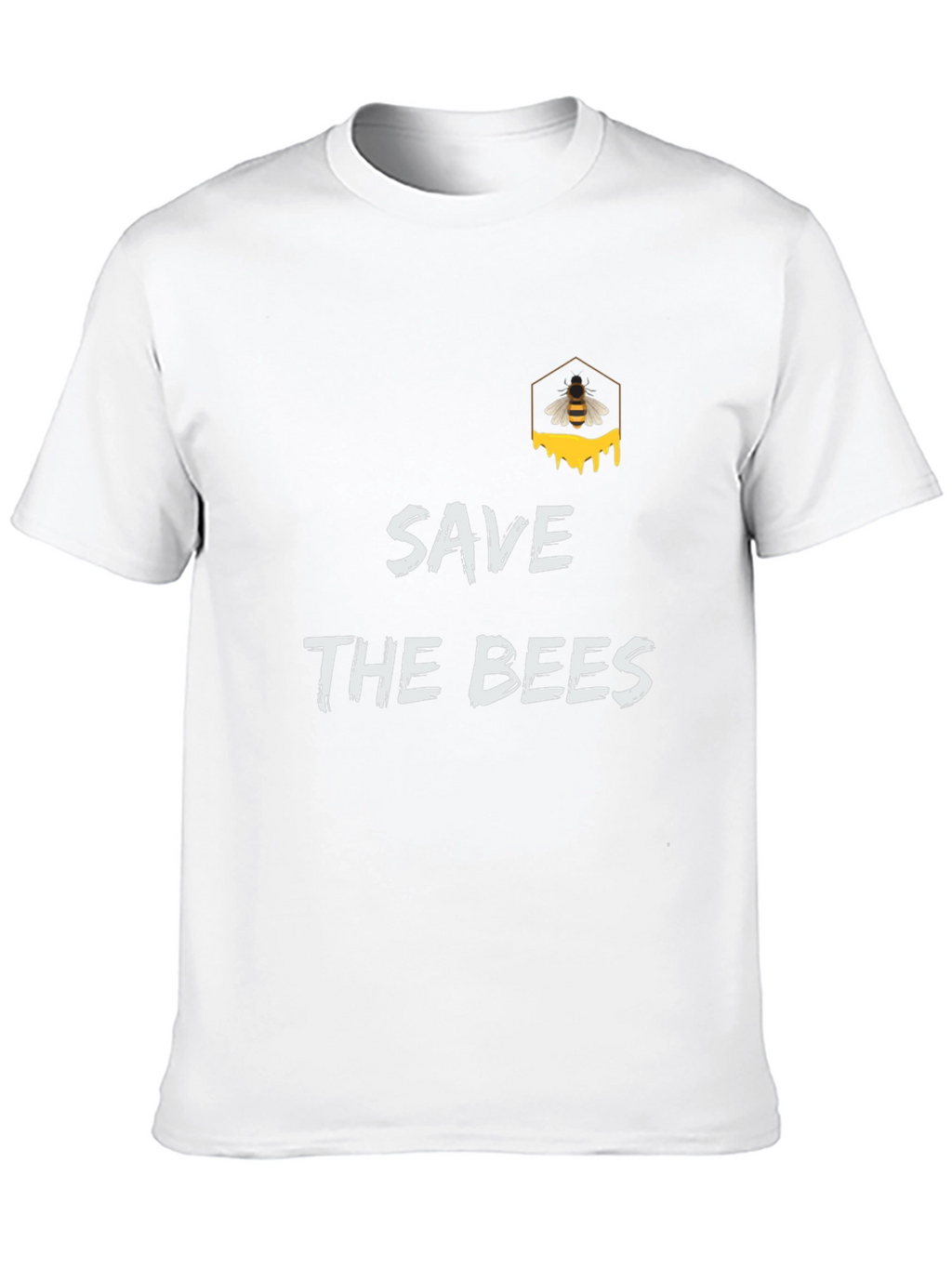 Save The Bees Graphic Tee - Black Cotton T-Shirt
