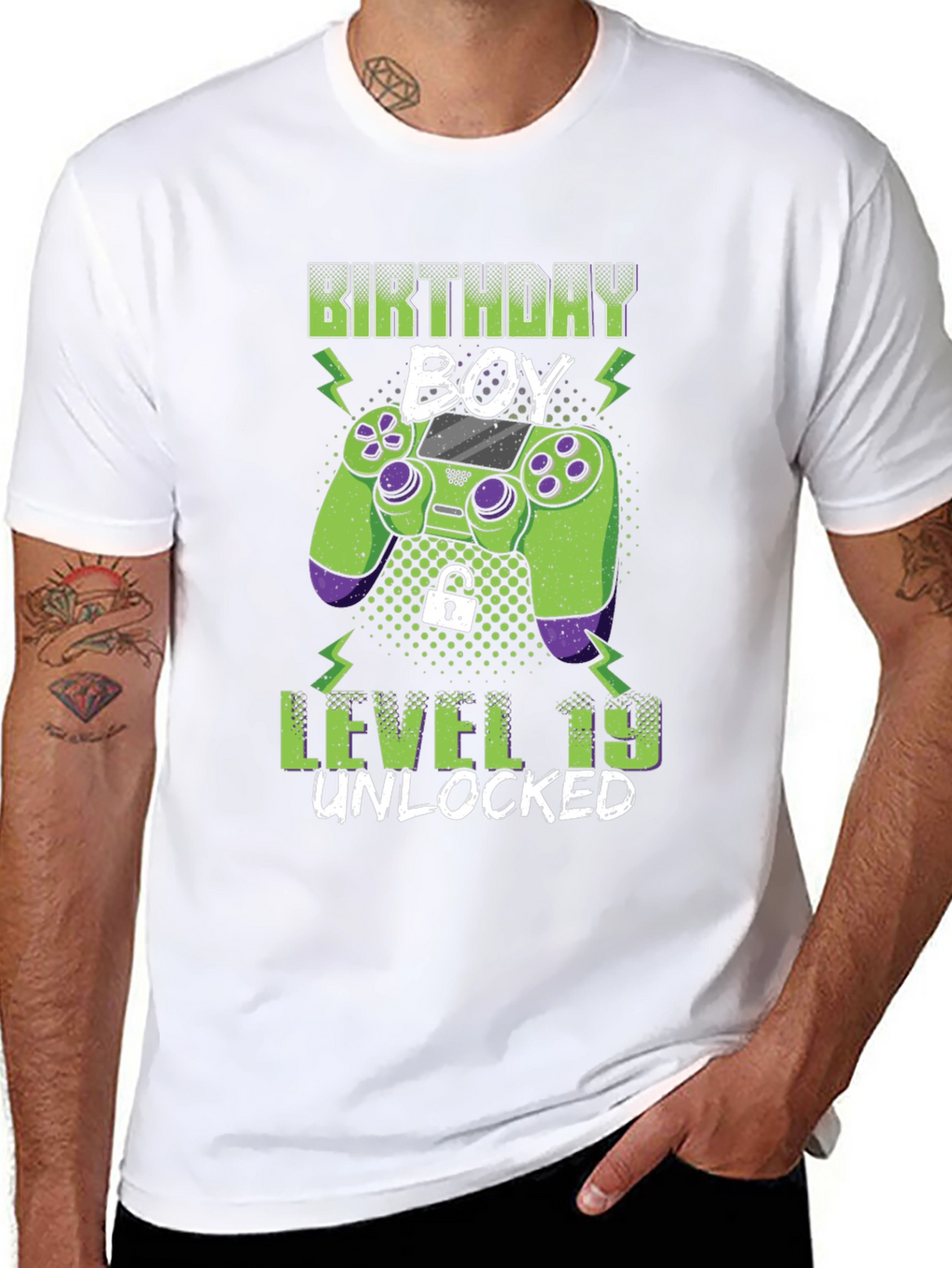 Birthday Boy Level 19 Unlocked Gaming T-Shirt