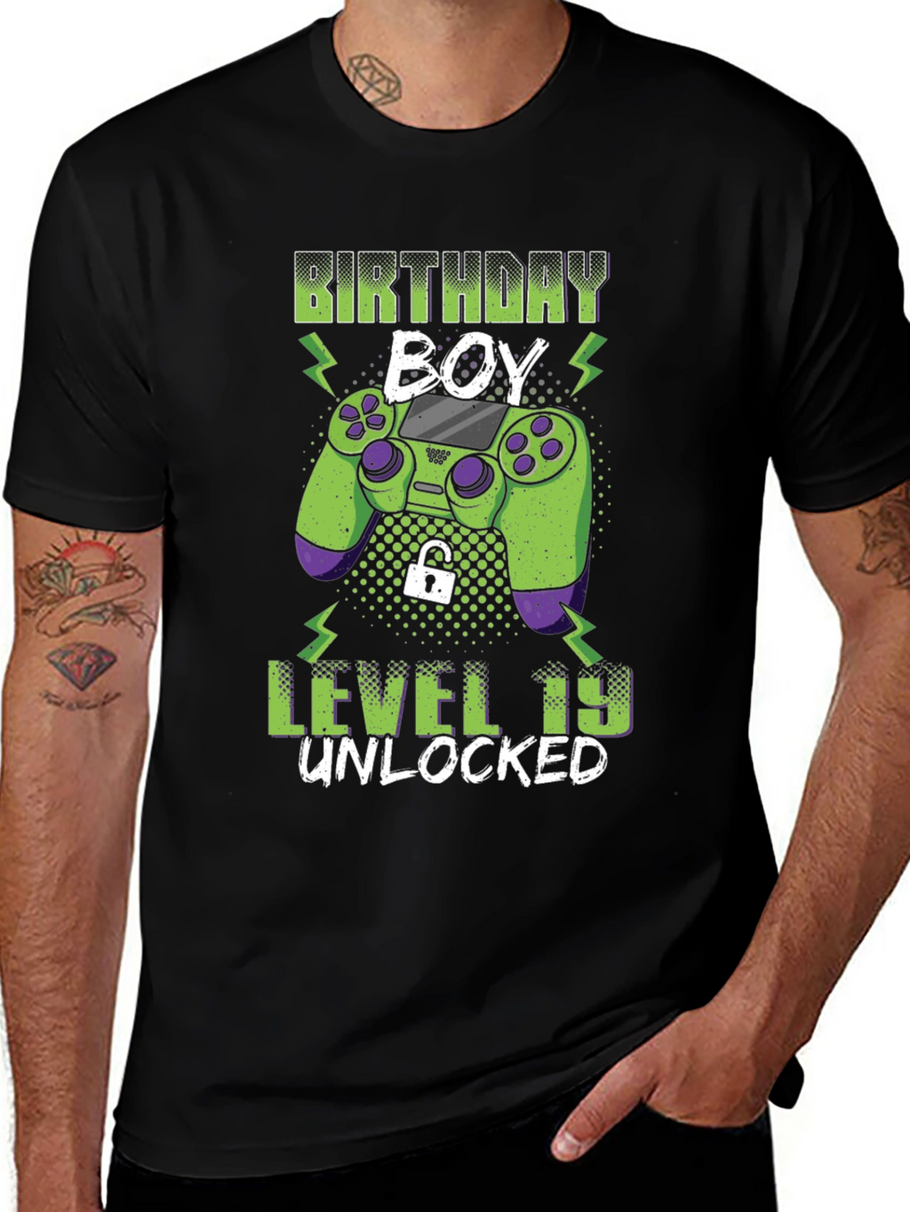 Birthday Boy Level 19 Unlocked Gaming T-Shirt