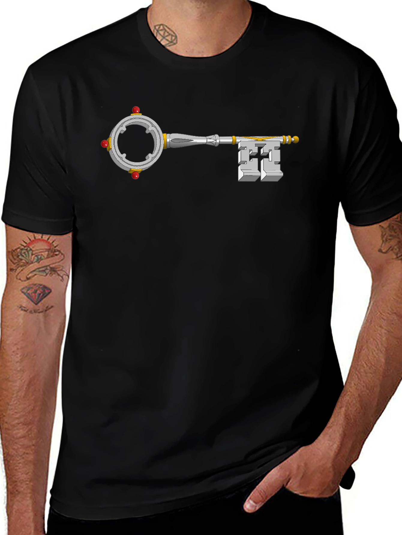 Key Graphic T-Shirt - Unique Design Comfortable Fit