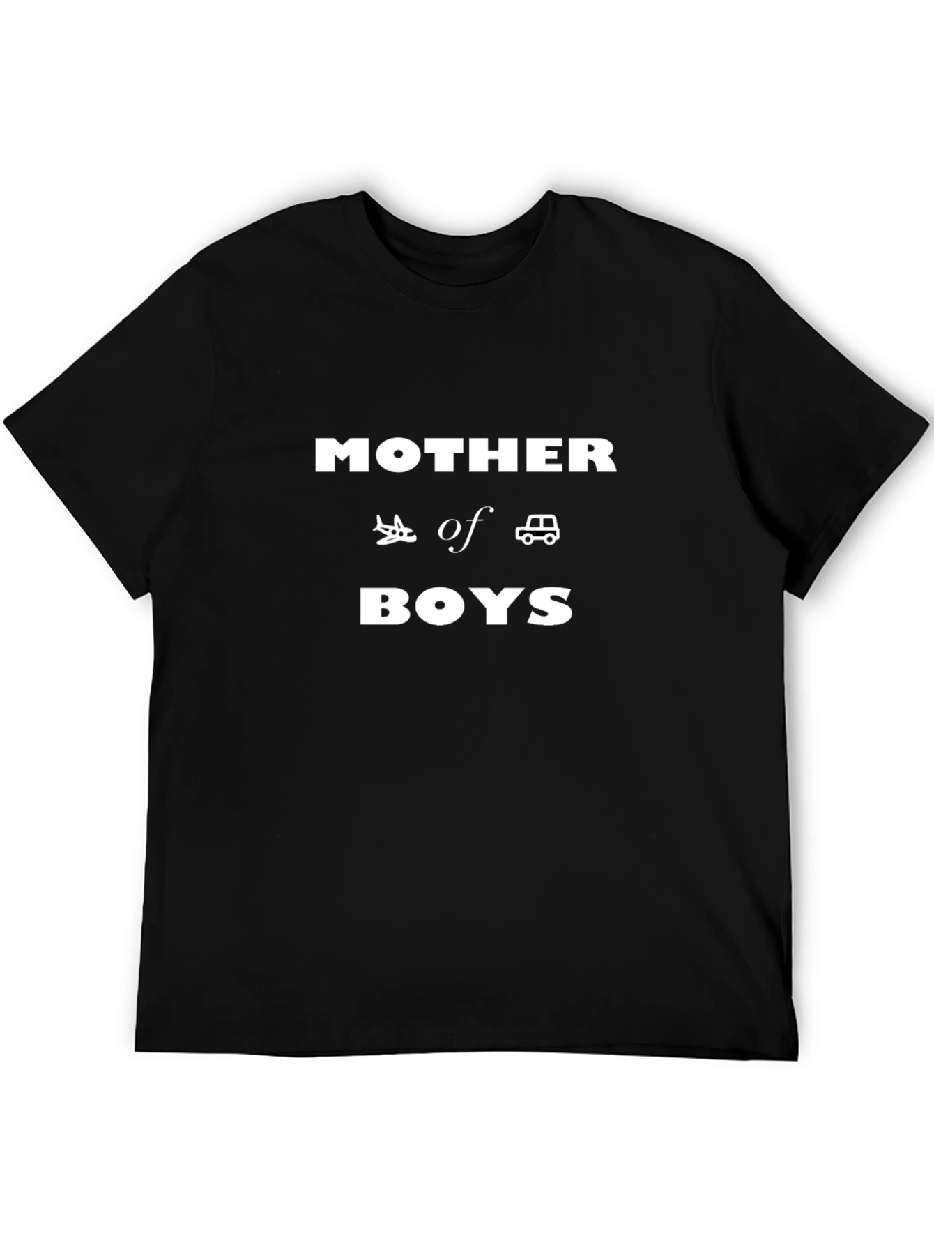 Mother of Boys T-Shirt - Airplane and Car