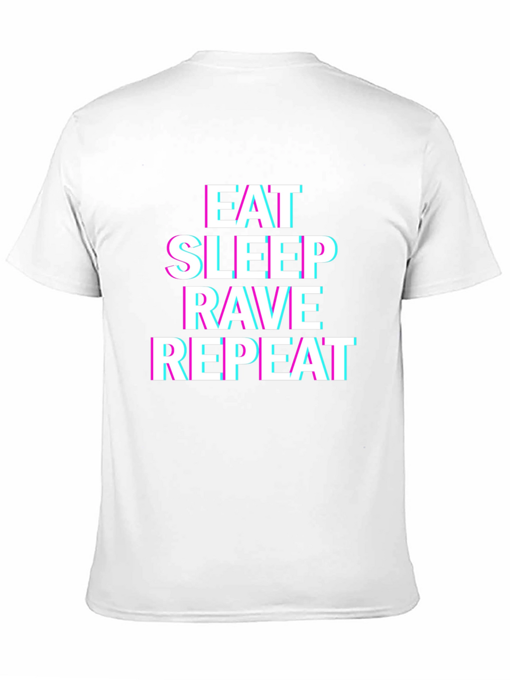 Eat Sleep Rave Repeat Black Graphic Tee