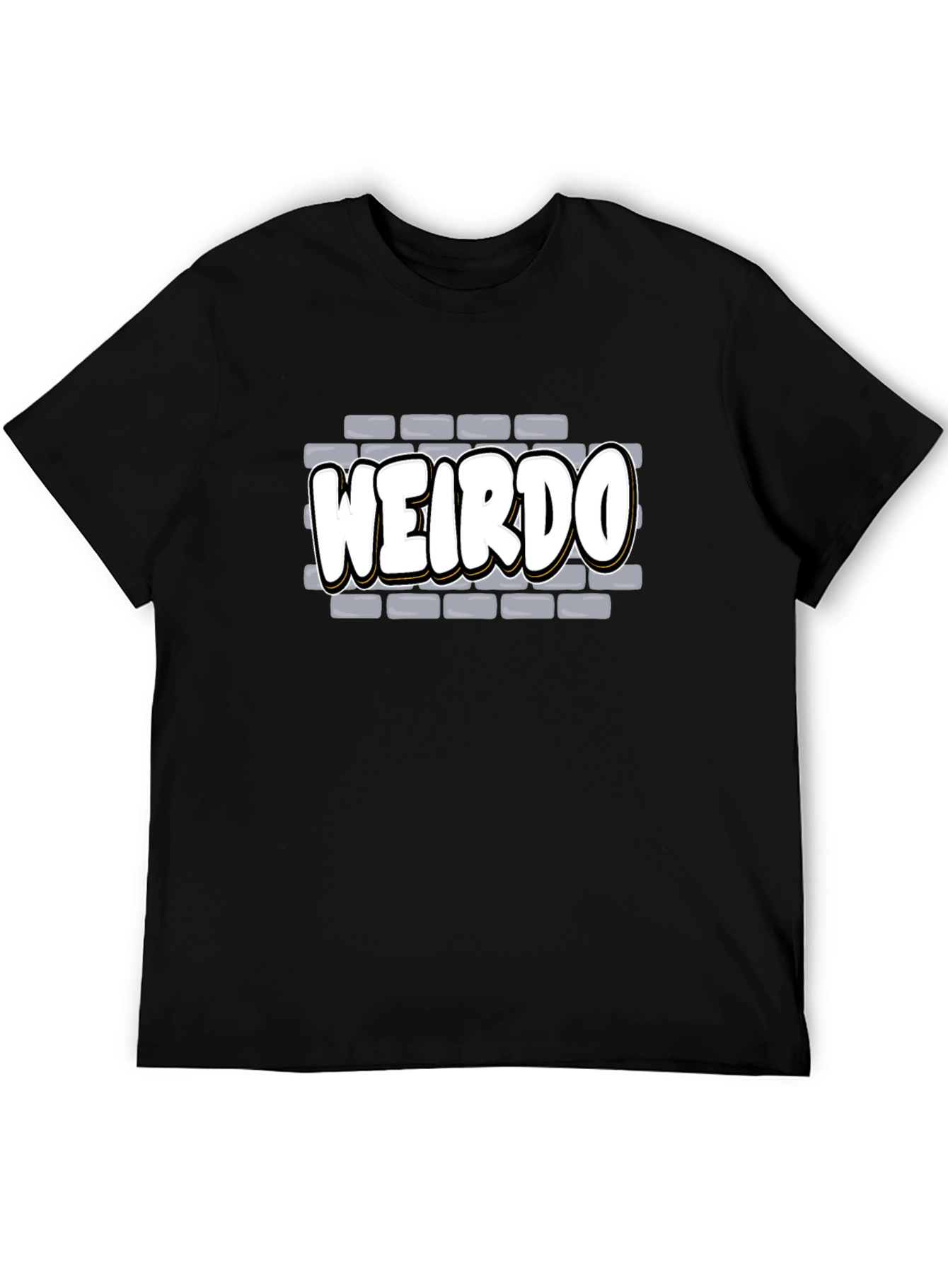 Weirdo Graffiti Style Black T-Shirt