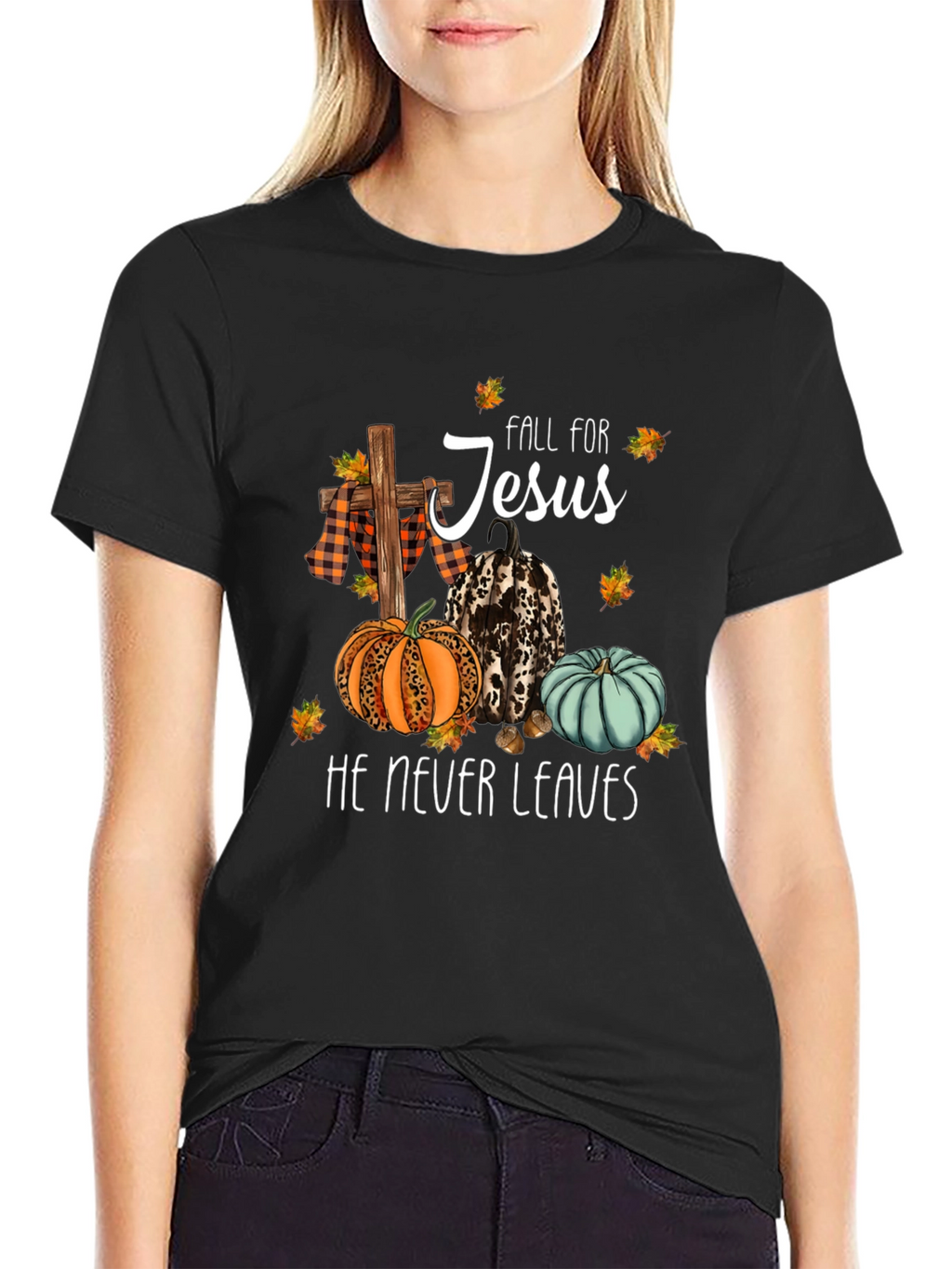 Fall for Jesus Graphic T-Shirt
