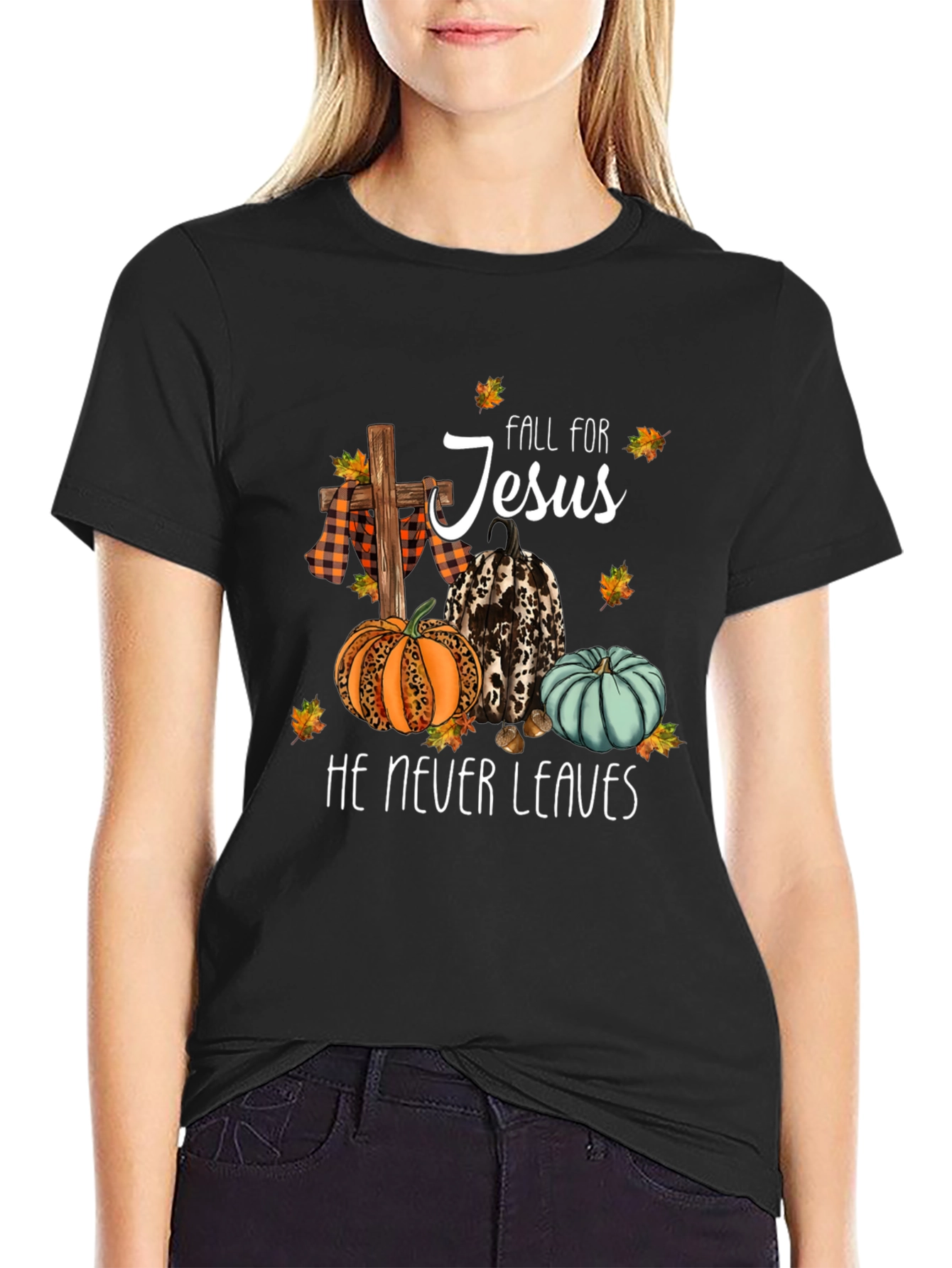 Fall for Jesus Graphic T-Shirt