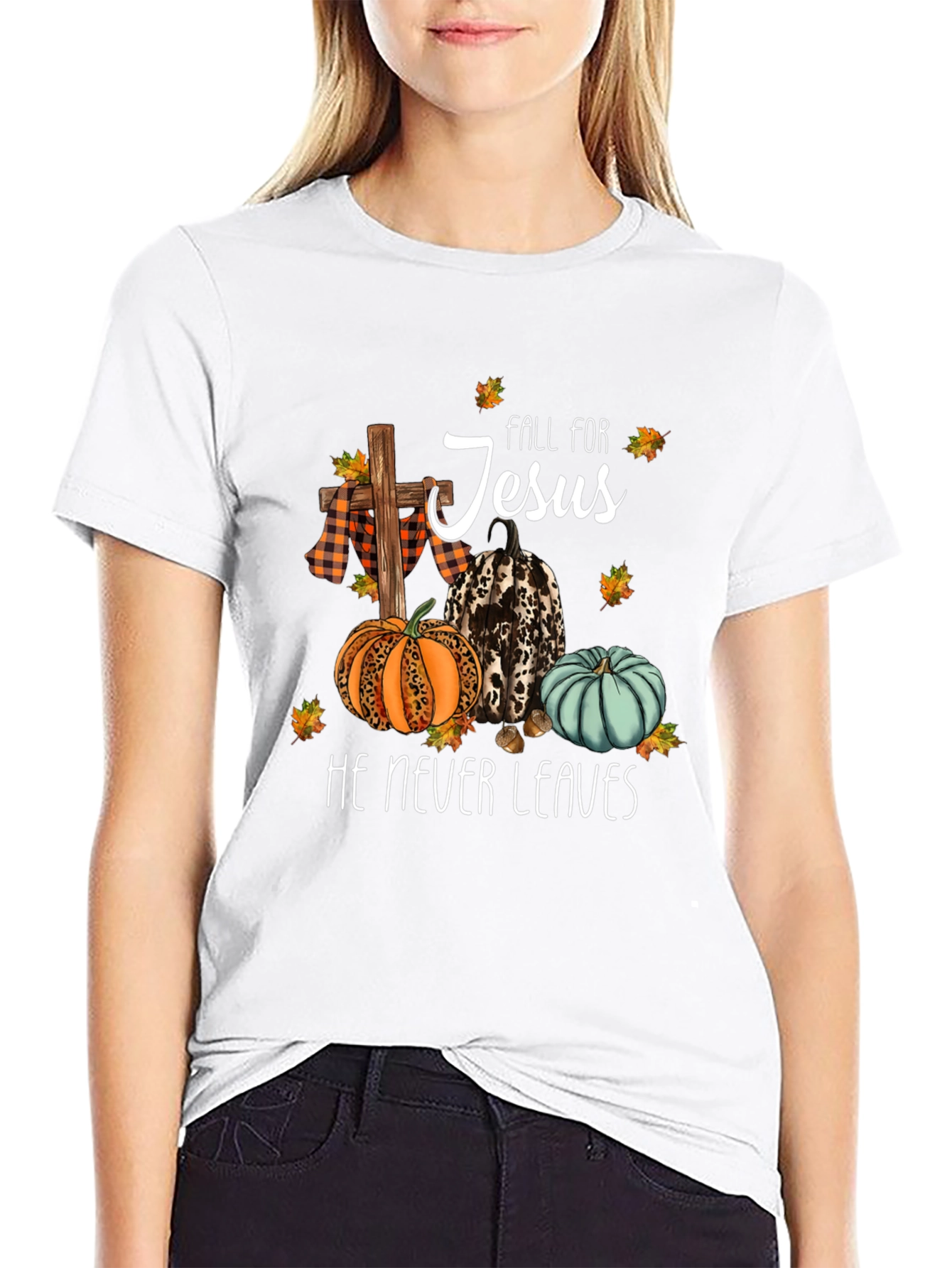 Fall for Jesus Graphic T-Shirt