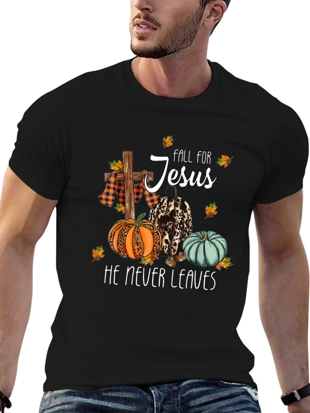 Fall for Jesus Graphic T-Shirt