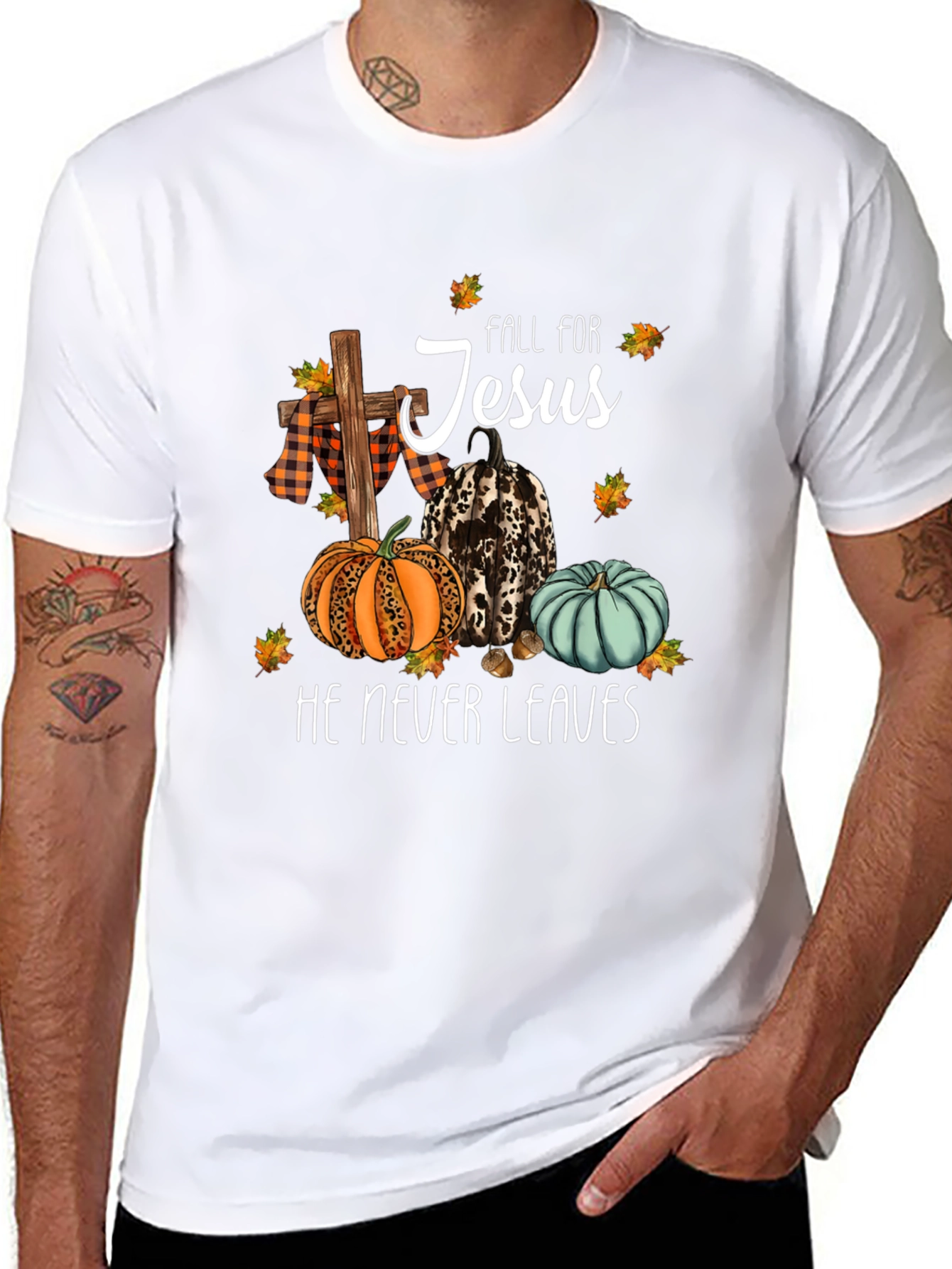 Fall for Jesus Graphic T-Shirt