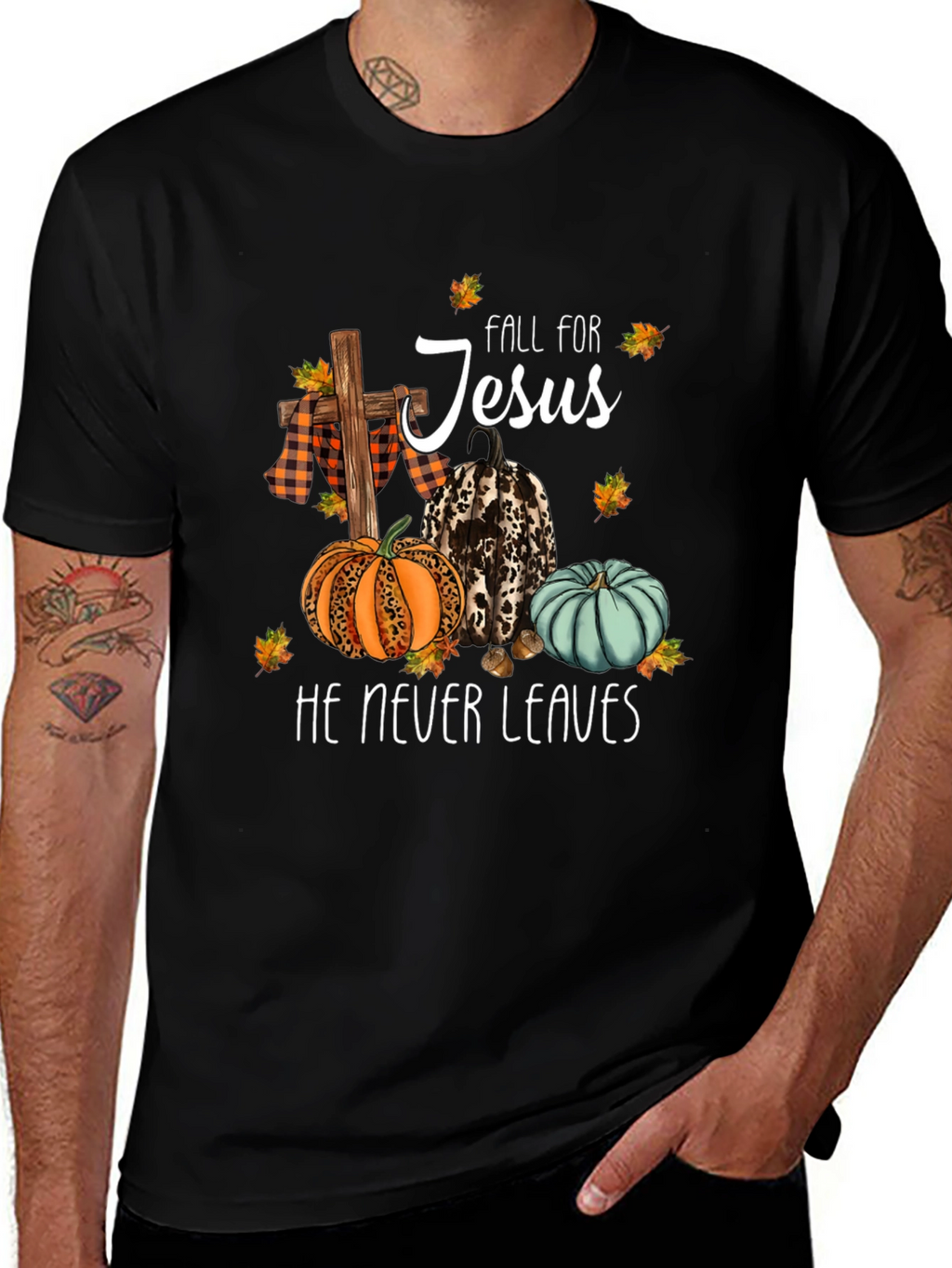Fall for Jesus Graphic T-Shirt