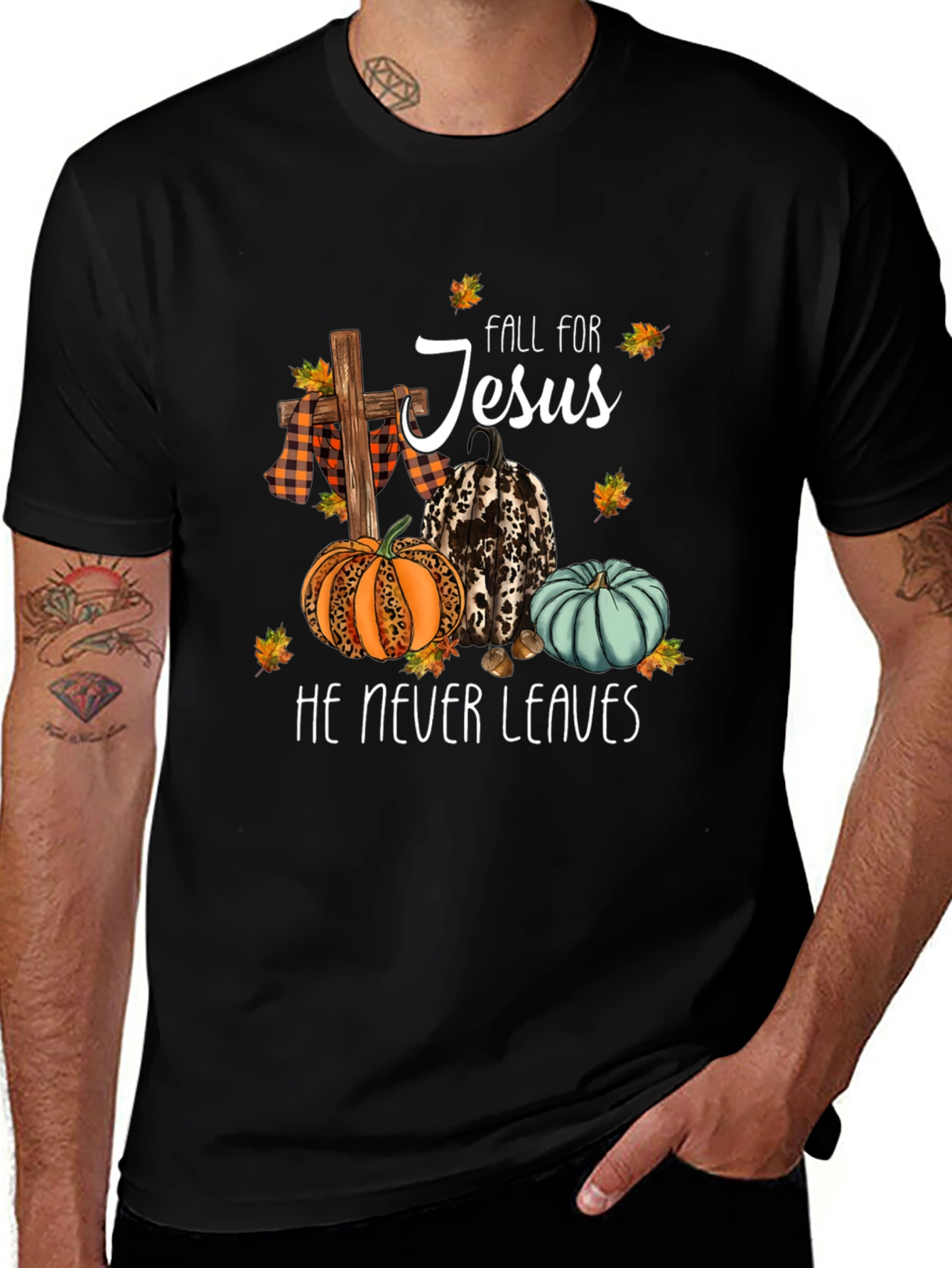 Fall for Jesus Graphic T-Shirt