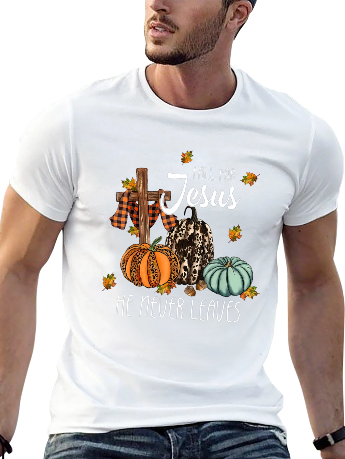 Fall for Jesus Graphic T-Shirt