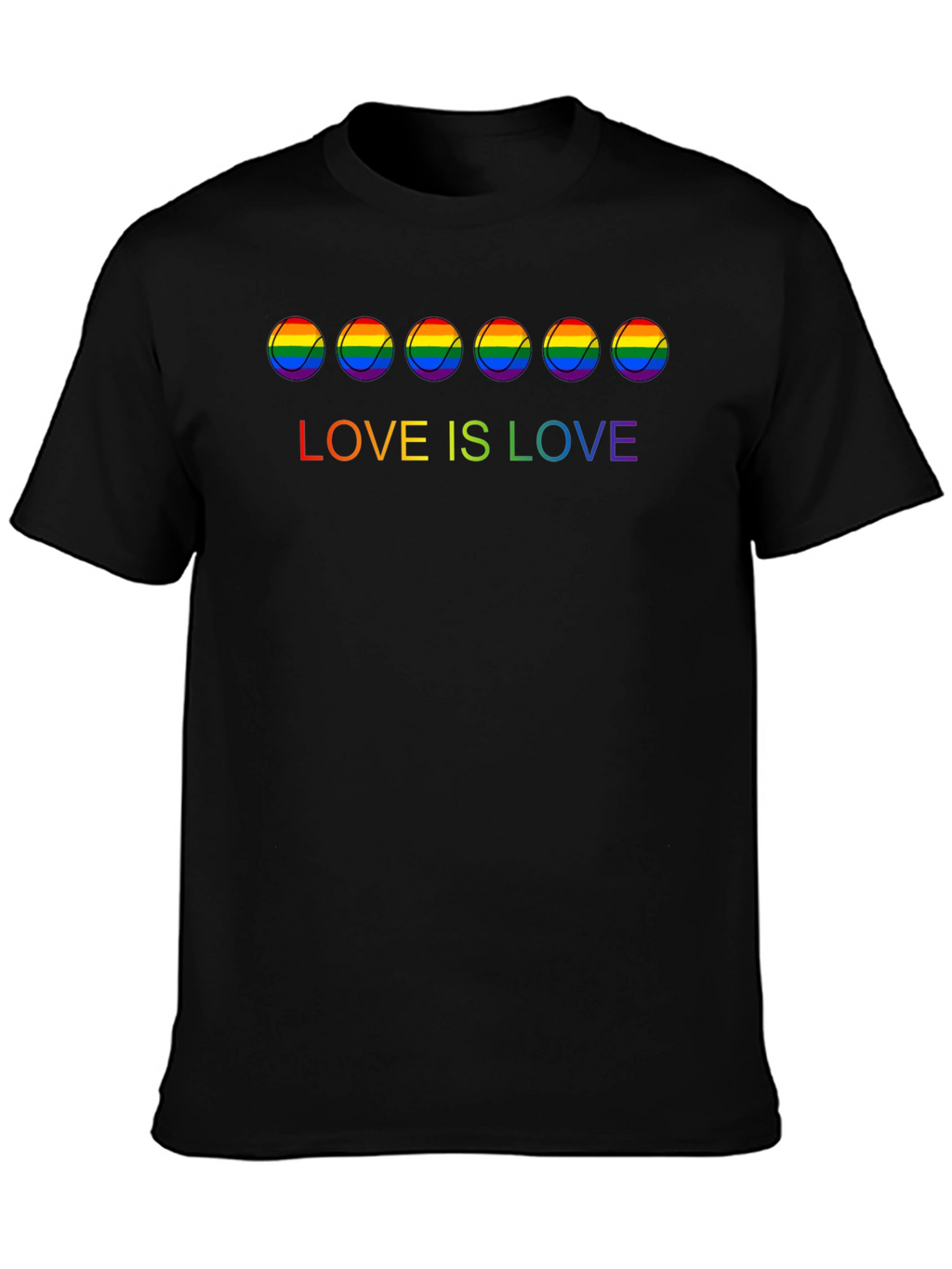 Love is Love Rainbow Tennis Ball T-Shirt