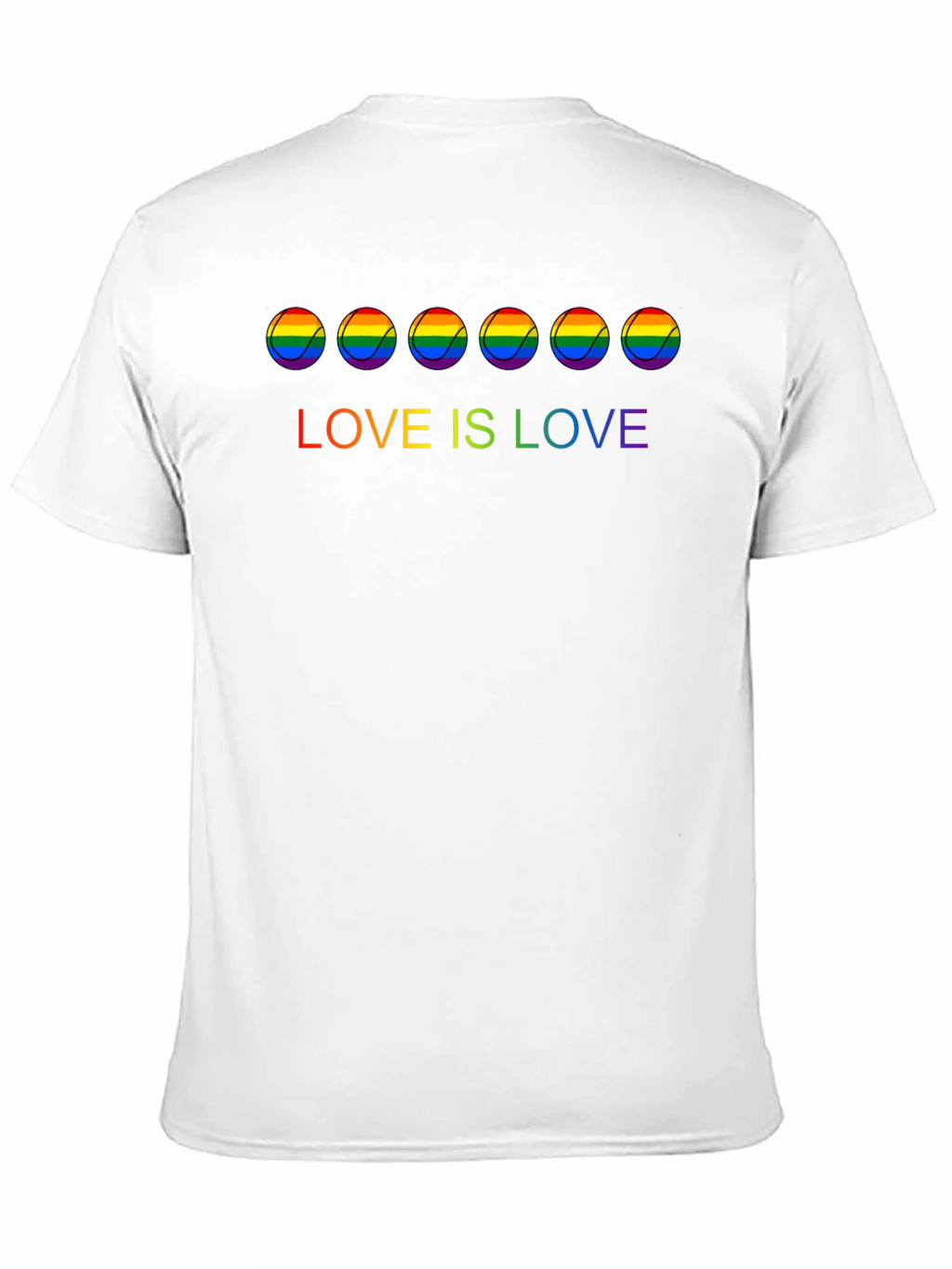 Love is Love Rainbow Tennis Ball T-Shirt