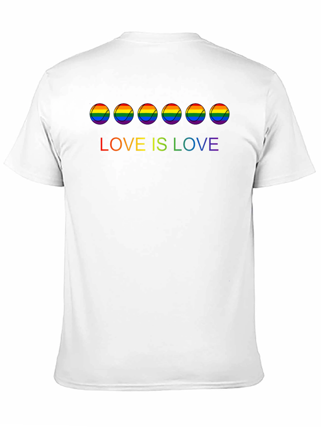 Love is Love Rainbow Tennis Ball T-Shirt